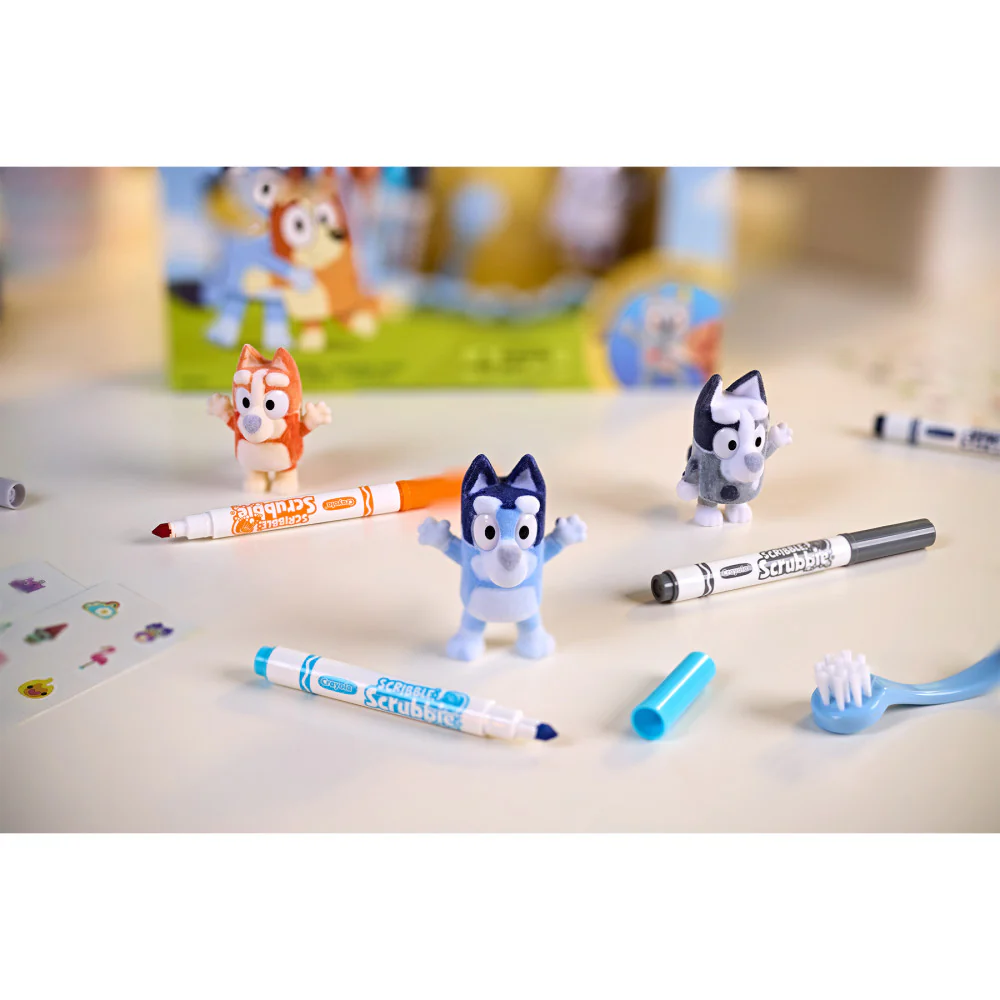 Crayola Scribble Scrubbie Bluey Deluxe - 3 Character Craft Set - Image 5