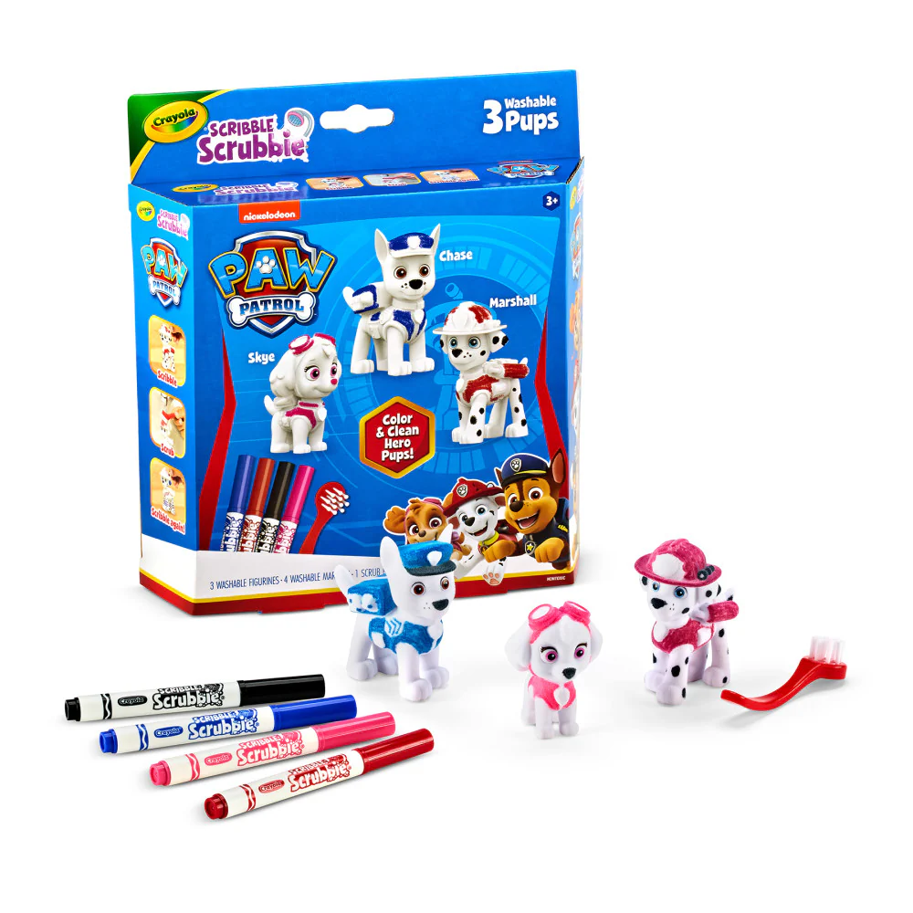 Crayola Scribble Scrubbie Paw Patrol Toy Set - 3 Count - Image 2