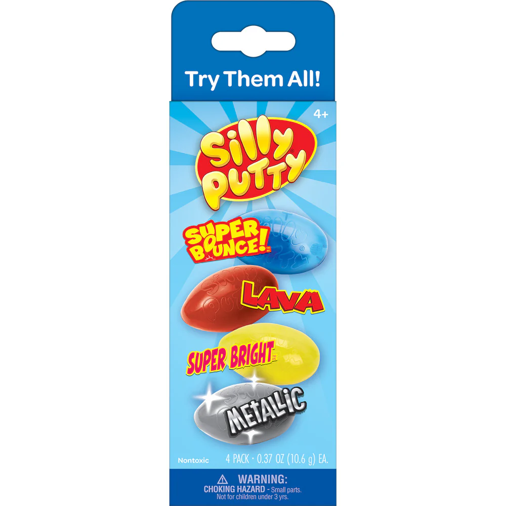 Crayola Silly Putty Variety Pack - Superbounce, Lava, Superbright, Metallic - 16 Eggs - Image 2