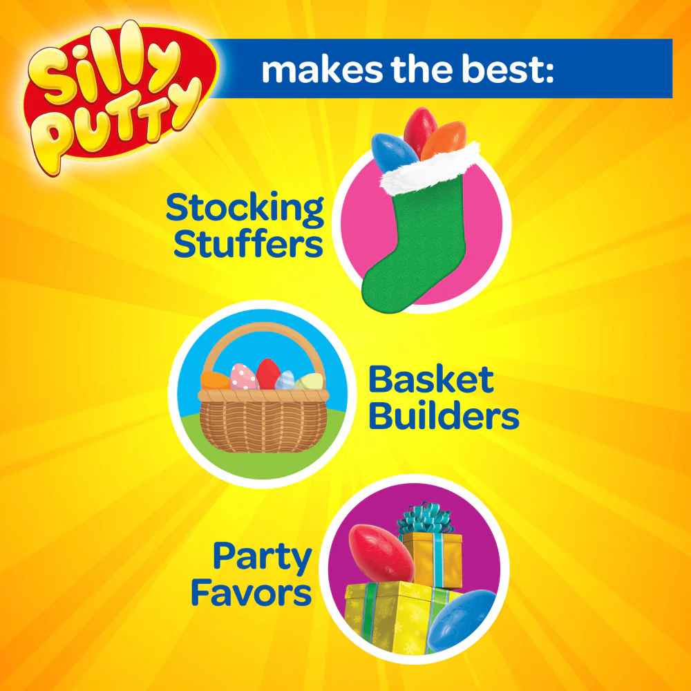 Crayola Silly Putty Variety Pack - Superbounce, Lava, Superbright, Metallic - 16 Eggs - Image 5