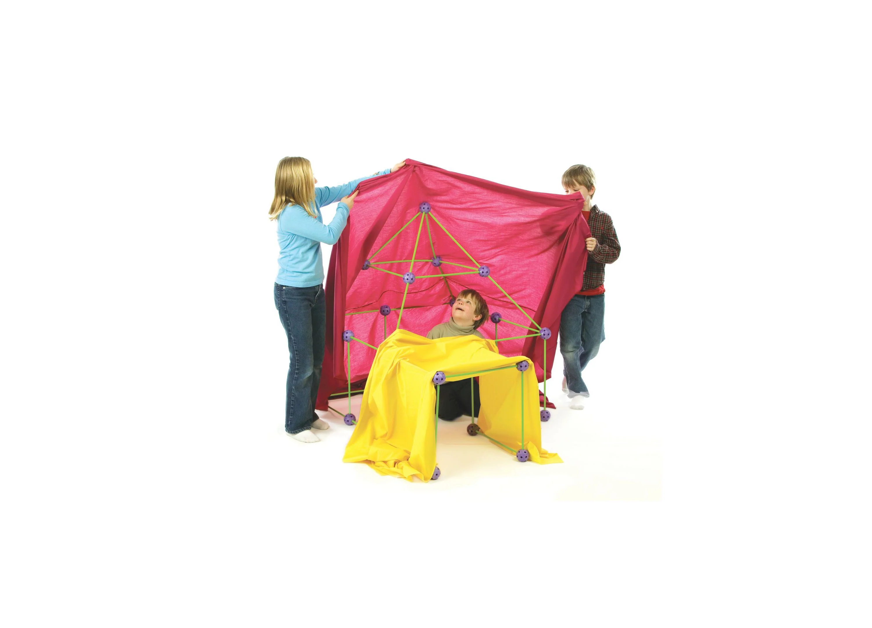Crazy Forts! Original 69-Piece Building and Construction Toy Set - Image 5