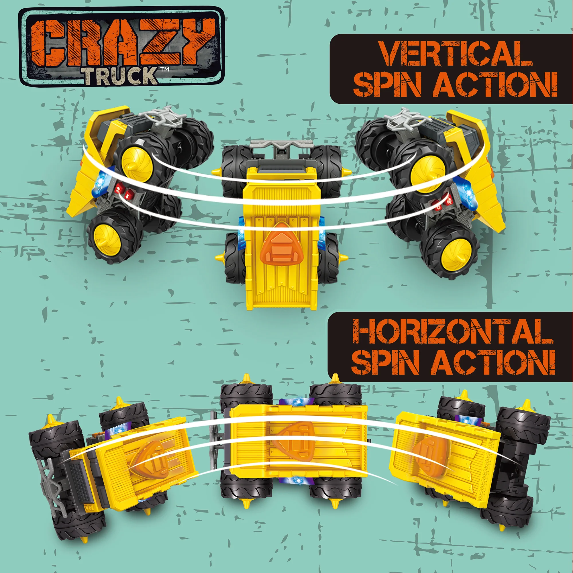Thin Air Brands Crazy Truck - Motorized Dump Truck with Stunts, Lights, and Sounds for Kids 3+ - Image 4