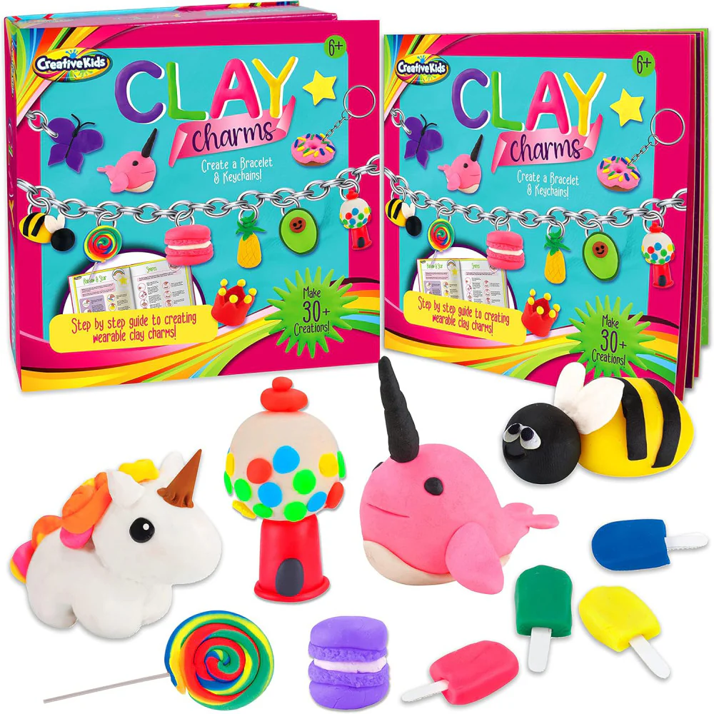 Creative Kids Clay Charms Kit - Sculpt & Design Over 30 Charms - Image 3