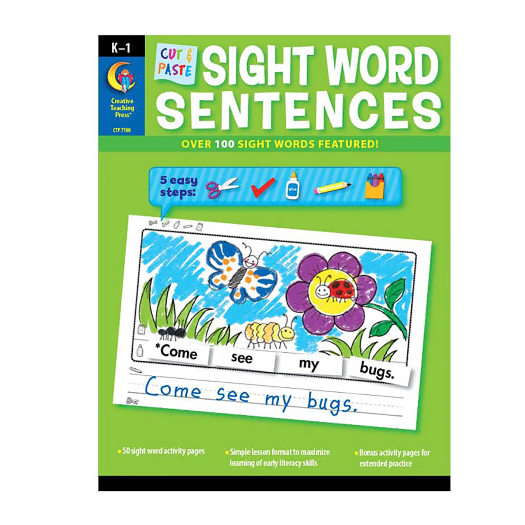 Creative Teaching Press Cut & Paste ABCs & Sight Words Learning Set - Image 2