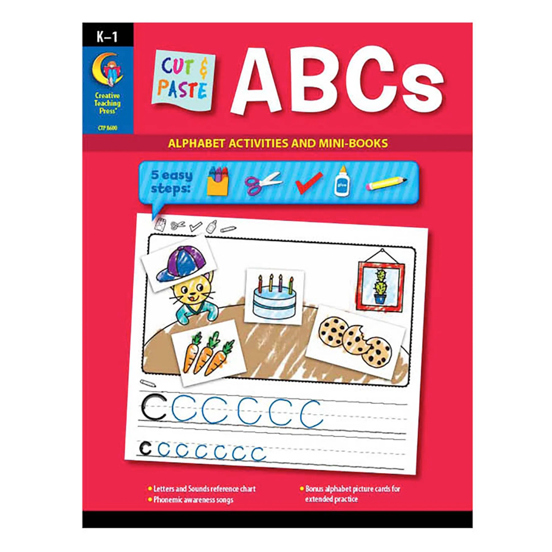 Creative Teaching Press Cut & Paste ABCs & Sight Words Learning Set - Image 3