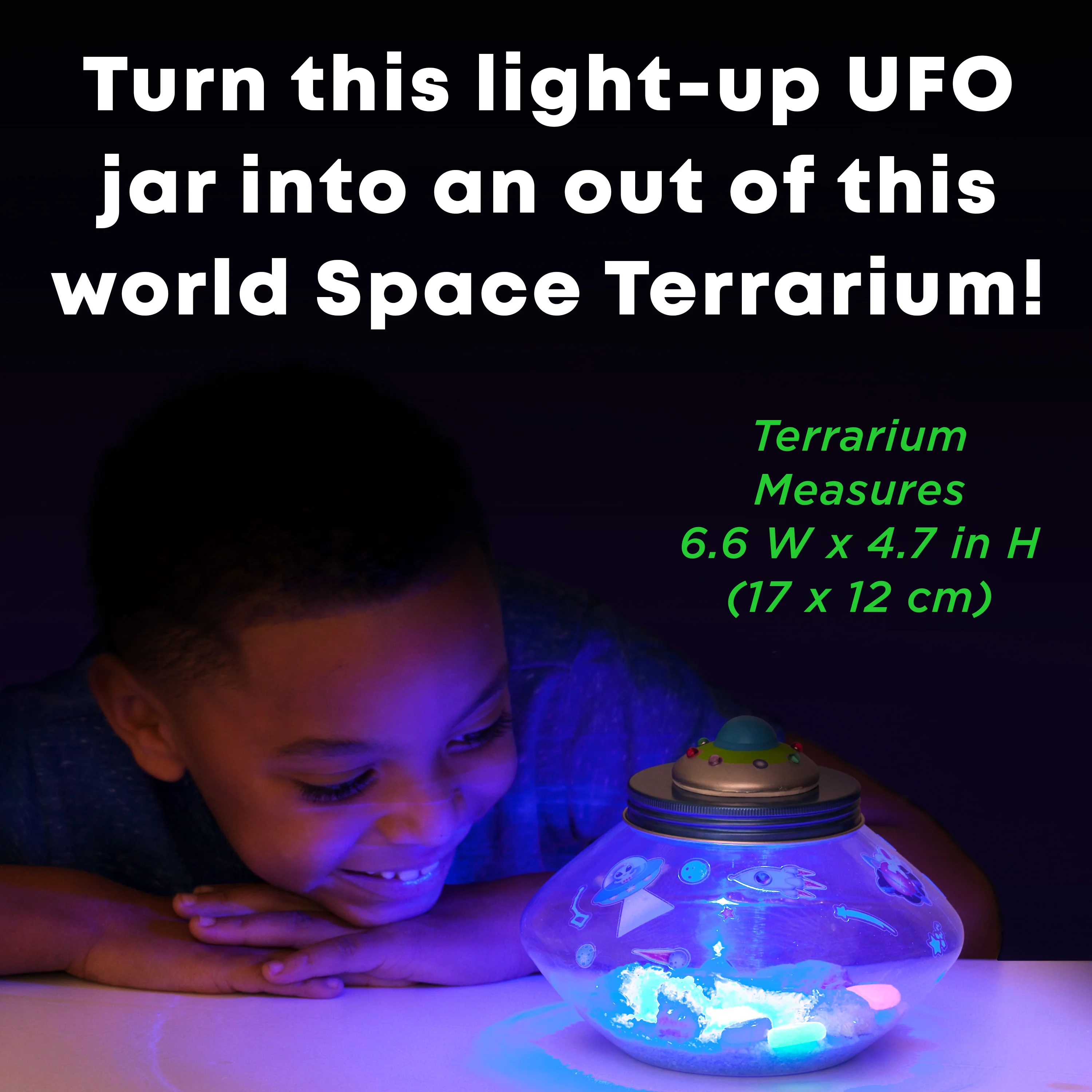 Creativity for Kids Crystal Space Terrarium - Glow-in-the-Dark Science Kit - Image 2