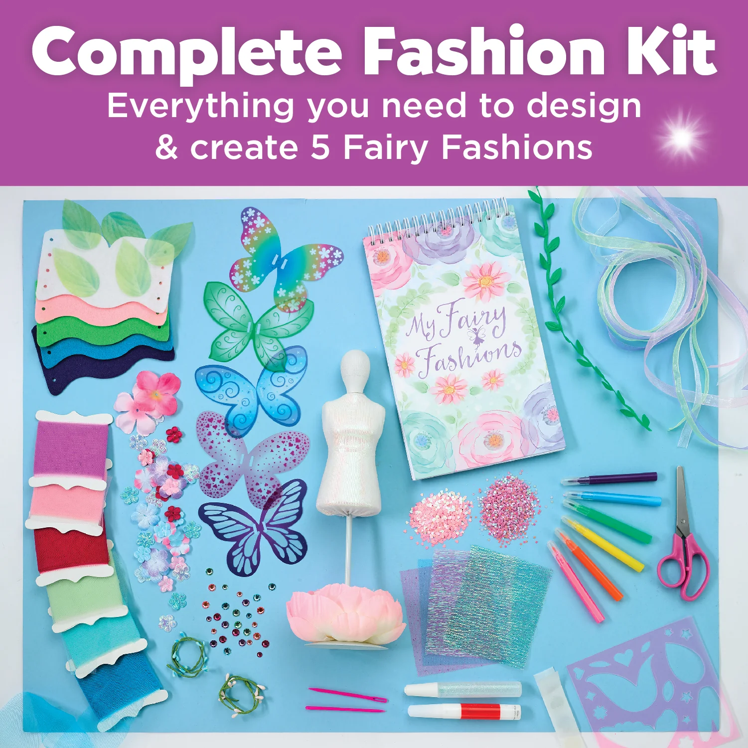 Creativity for Kids Designed by You Fairy Fashions - No-Sew Dress-Up Kit - Image 3