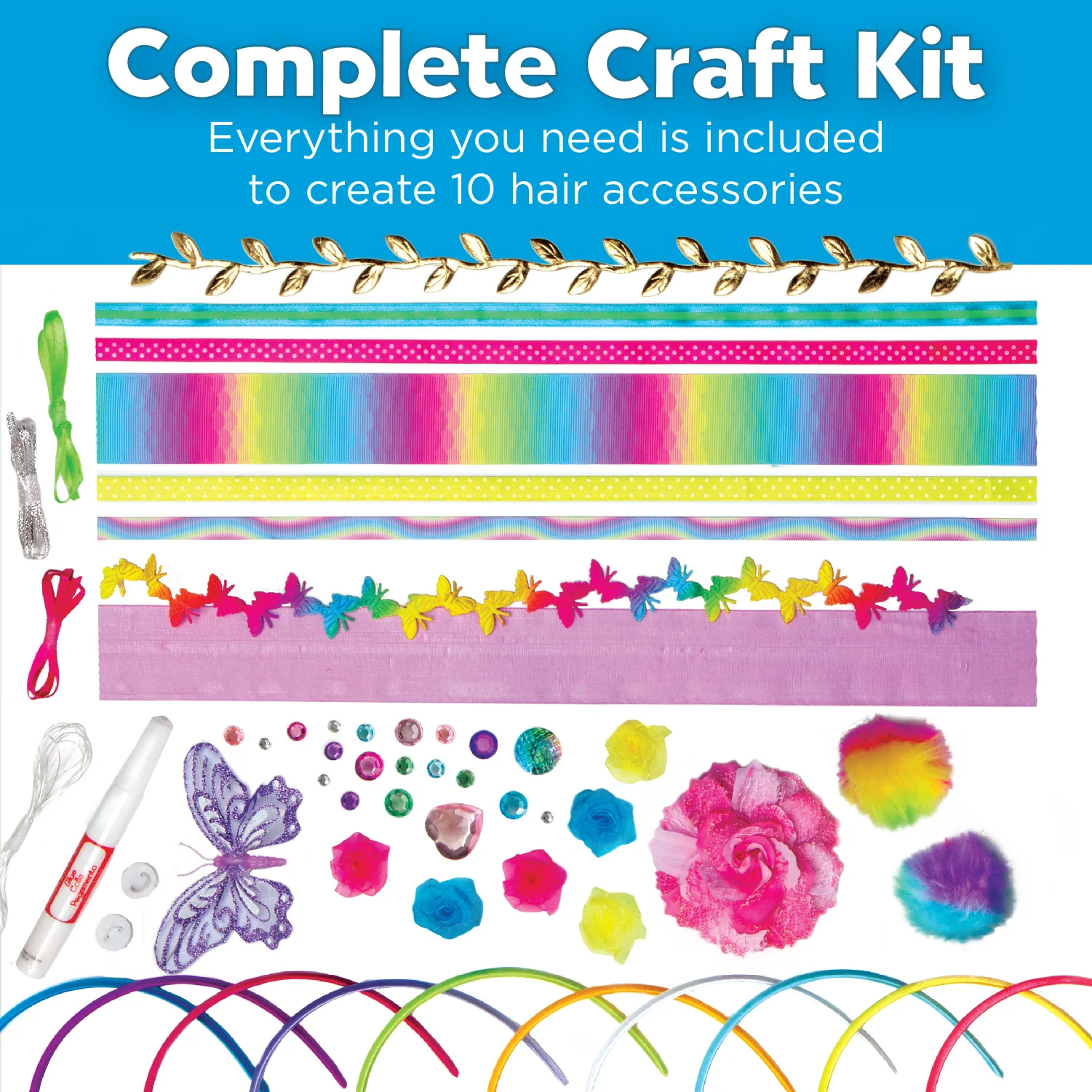 Creativity for Kids - Fashion Headbands Craft Kit - Create 10 Unique Headbands - Image 3