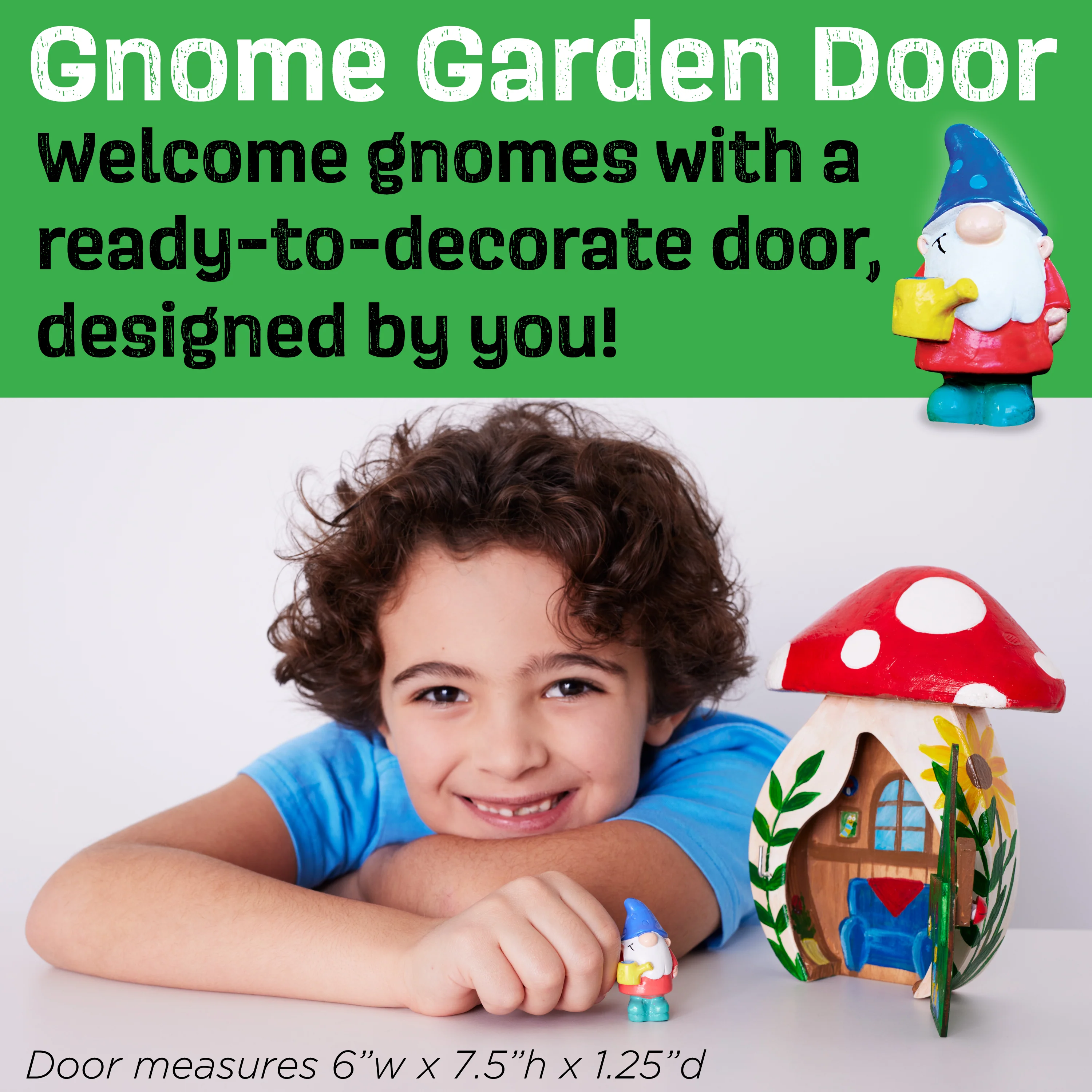 Creativity for Kids Enchanted Gnome Garden Door Craft Kit - Image 2