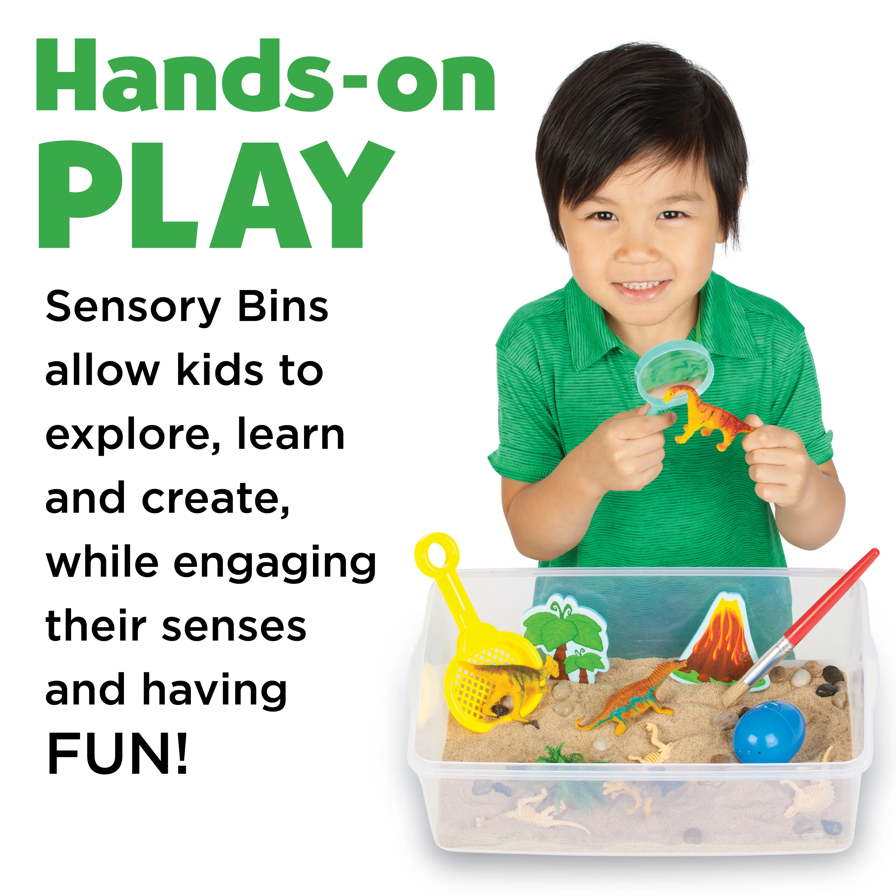 Creativity for Kids Sensory Bin: Dinosaur Dig - Prehistoric Play Set - Image 2