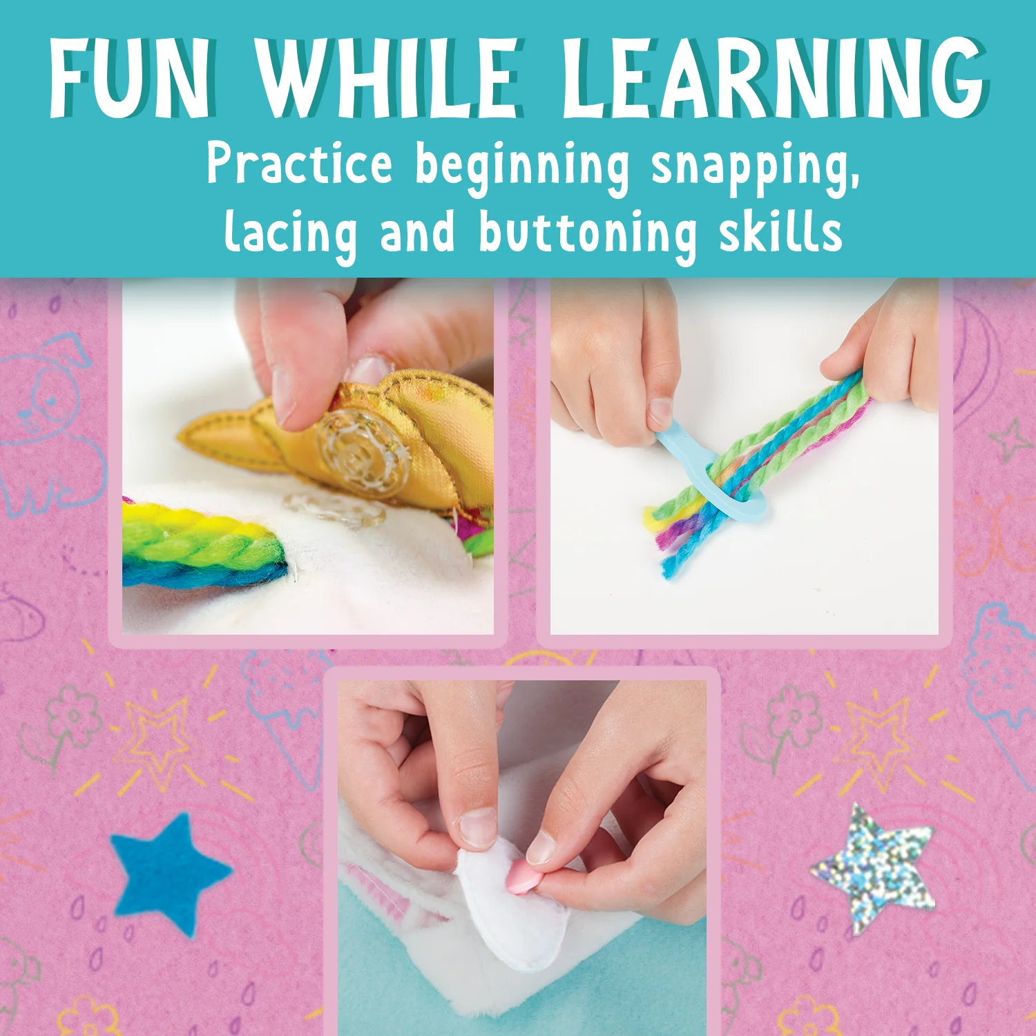 Creativity for Kids Unicorn Magic No-Sew Craft Purse Kit - Image 4