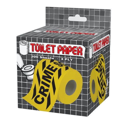 Crime Scene Tape Toilet Paper - A Whodunit in Your Bathroom!