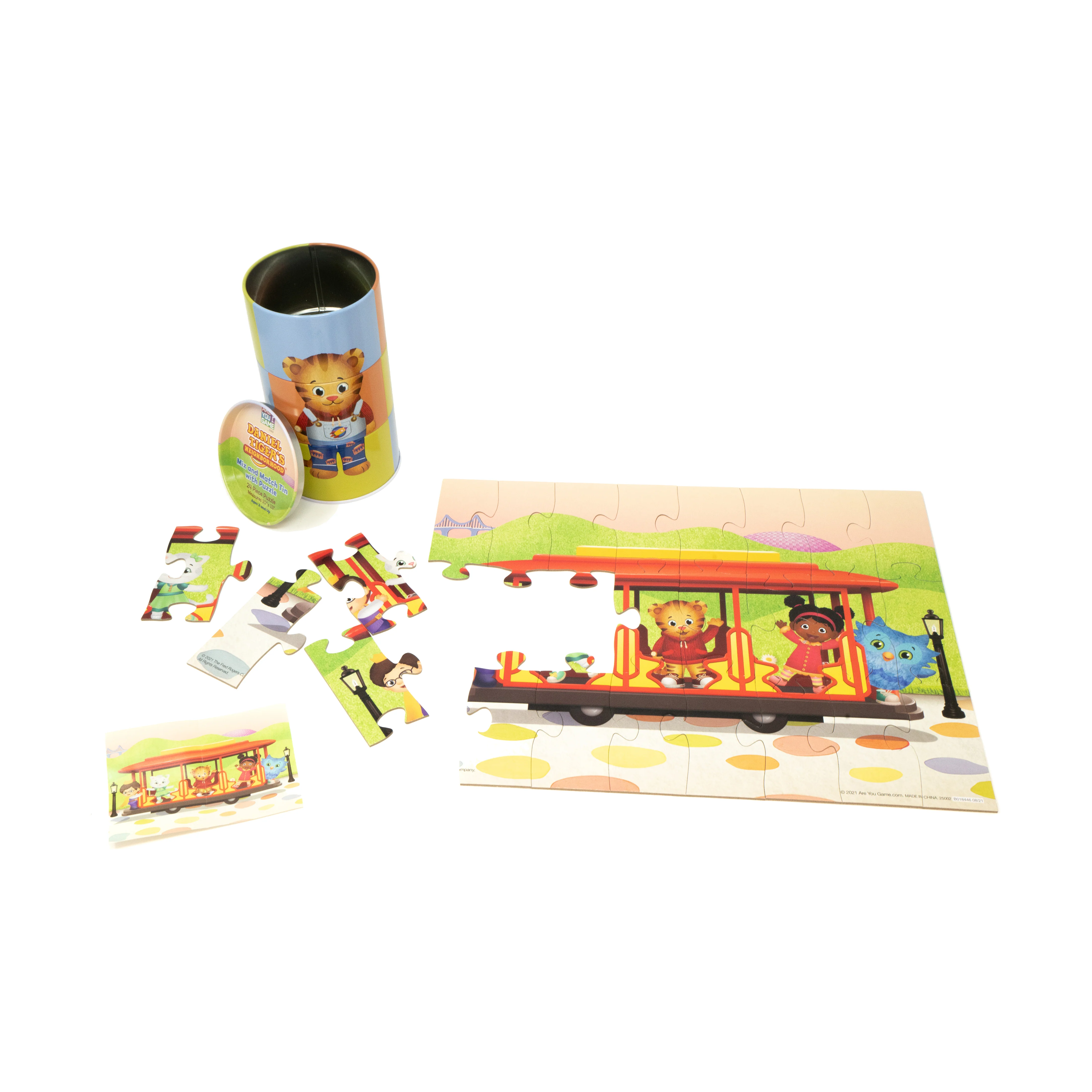 Daniel Tiger's Neighborhood 24 pc Mix and Match Tin Puzzle - Image 2
