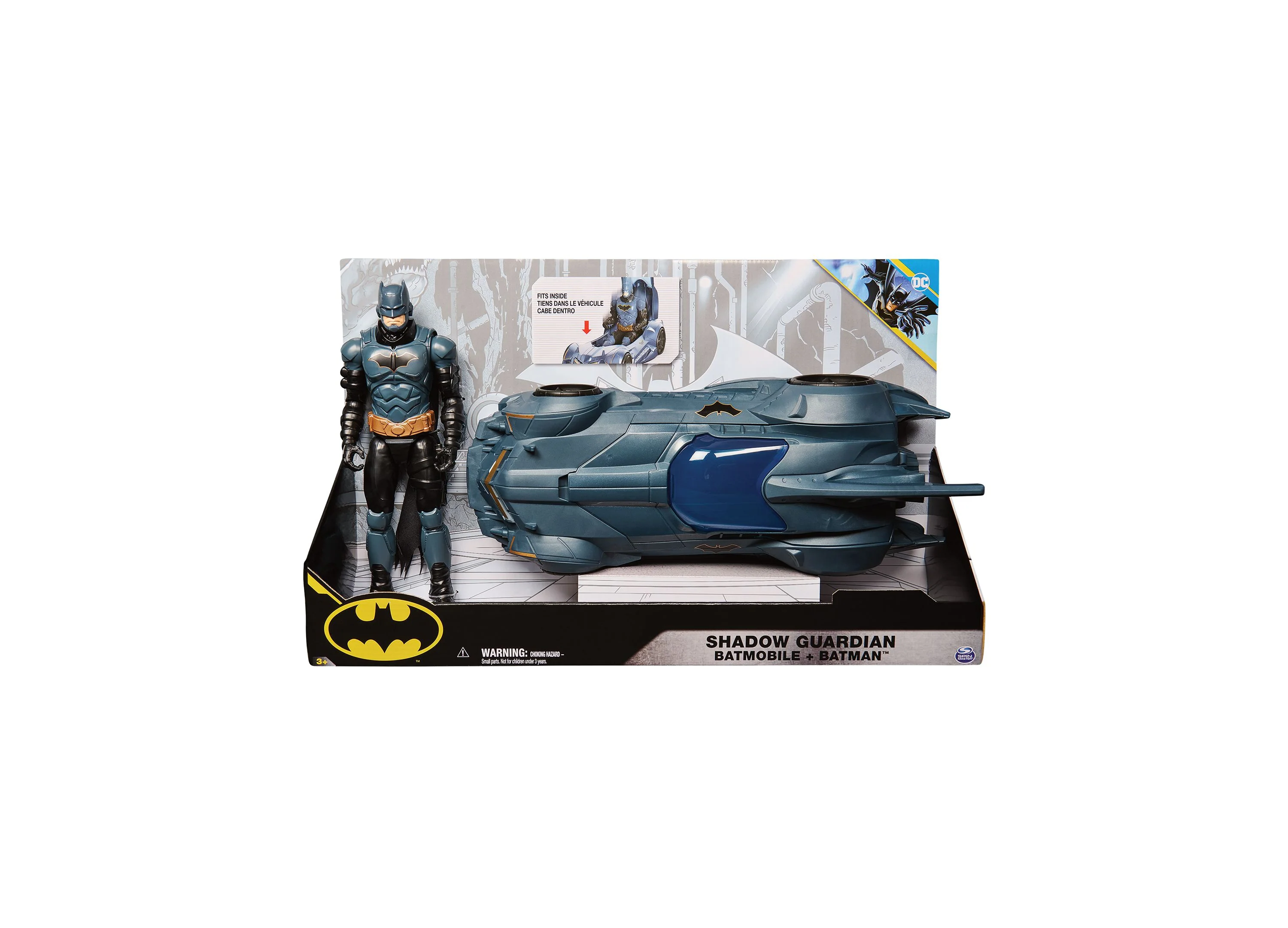 DC Comics Batman 4-Inch Shadow Guardian Batmobile with Action Figure - Image 4