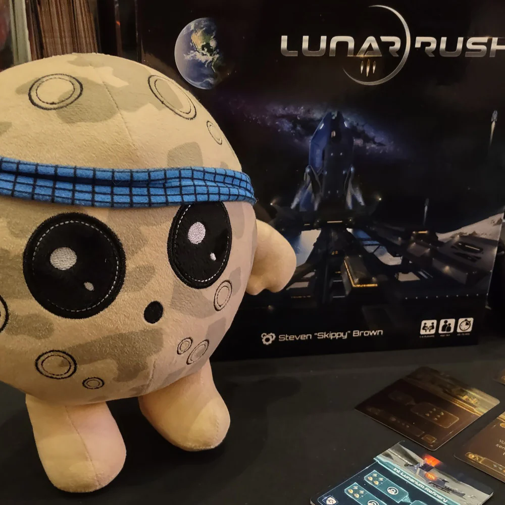 Dead Alive Games Lunar Rush 9 inch Moon Plushie - Moonie with Medium Firm Stuffing - Image 5