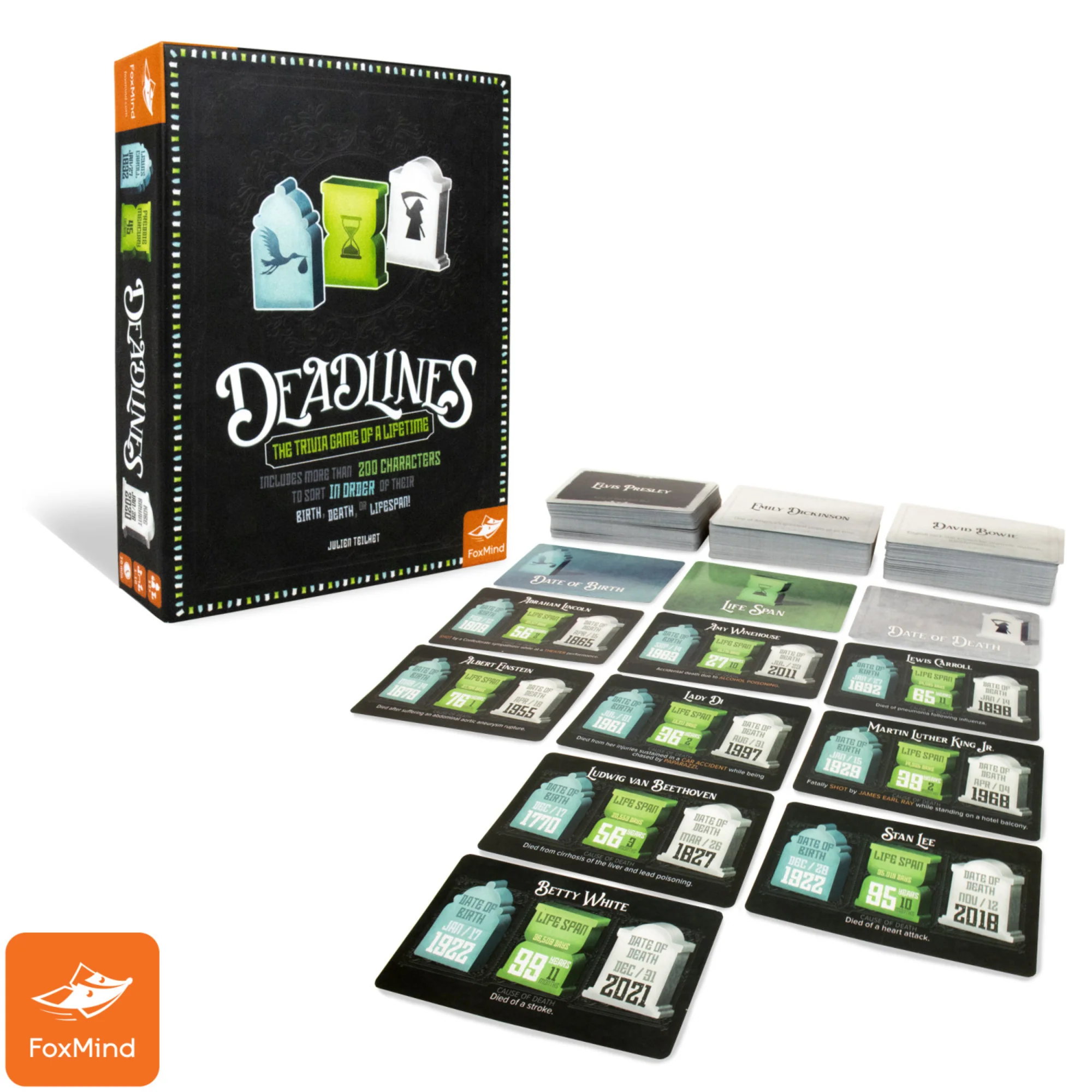 Deadlines FoxMind Pop Culture Trivia Card Game, Ages 12+ - Image 3
