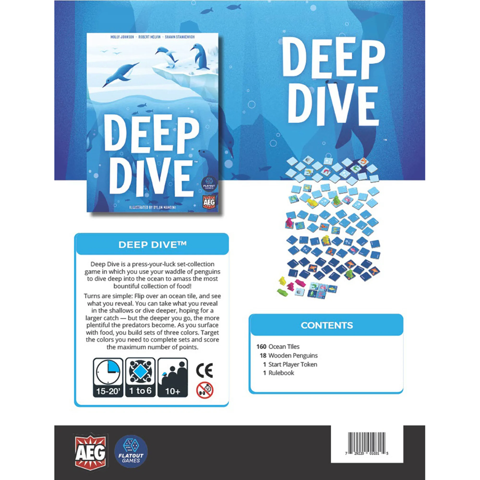 Deep Dive - AEG Ocean-Themed Matching Tile Game - Image 3