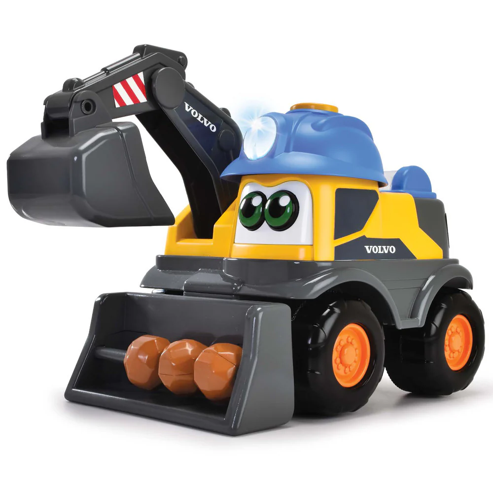 Dickie Toys ABC Volvo Danny Digger - Motorized Excavator Toy, Ages 3+