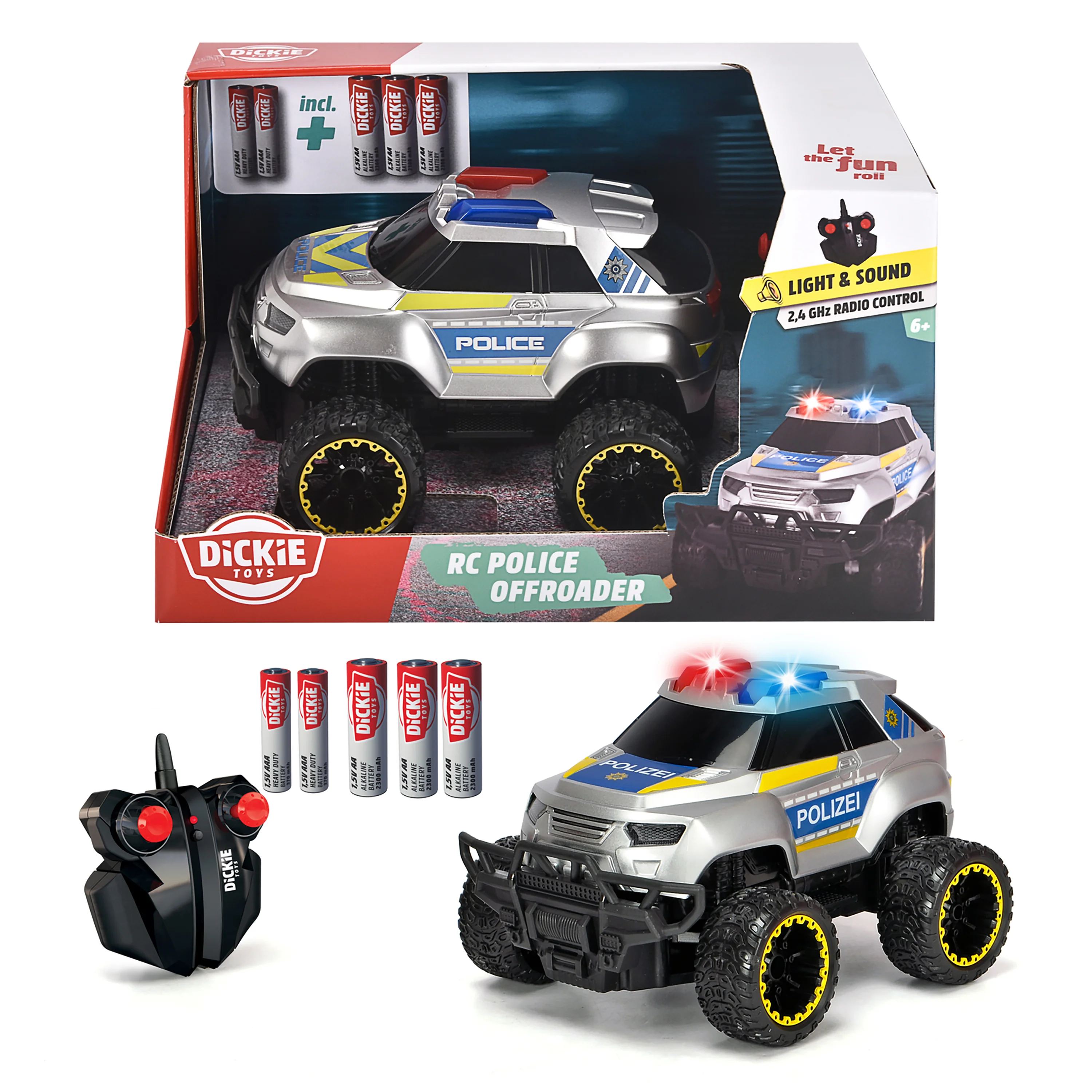 Dickie Toys - Radio Control 2.4 GHz Police Offroader Vehicle - Image 4