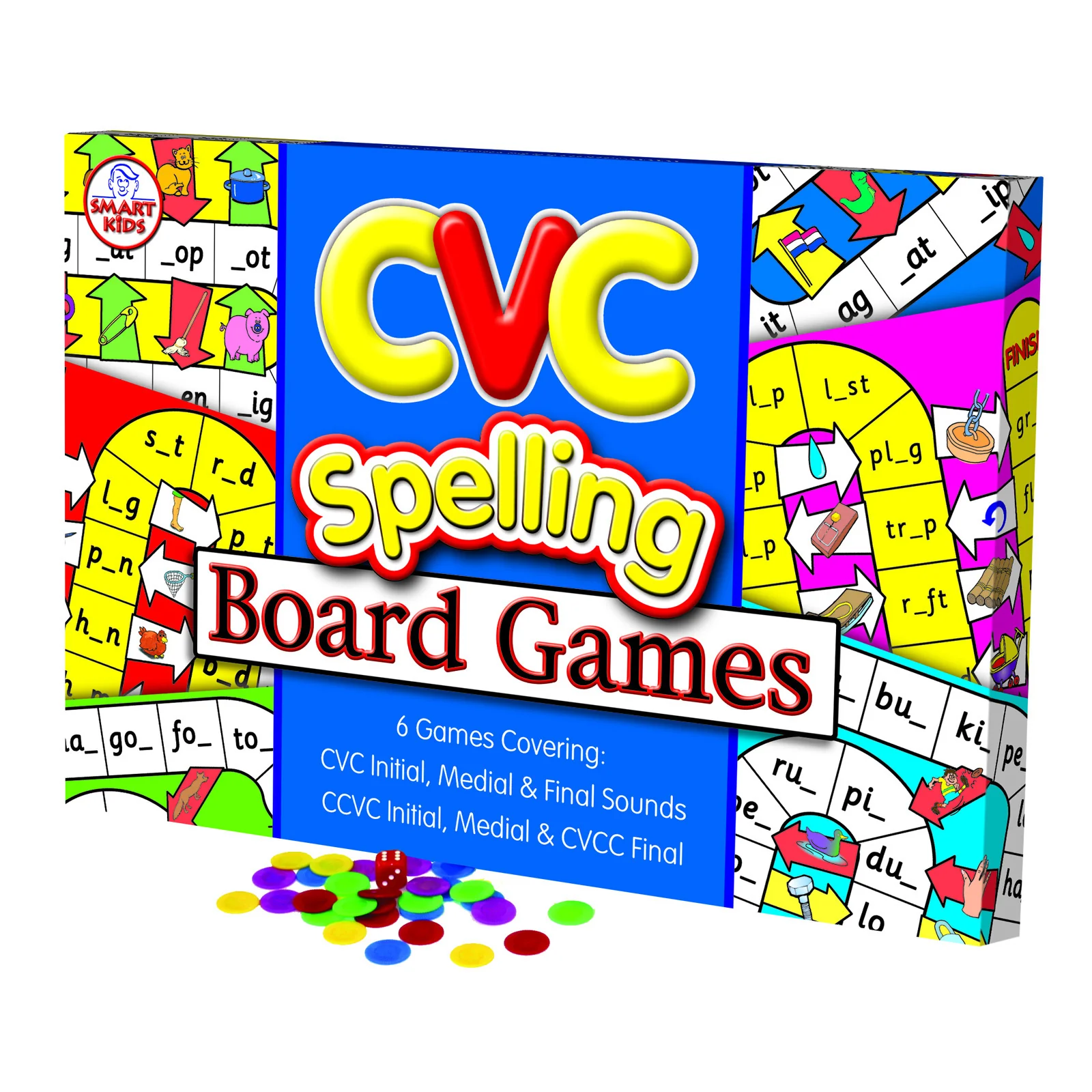 Didax® CVC Spelling Board Game - Early Reading Skills - Vibrant Fun - Image 2