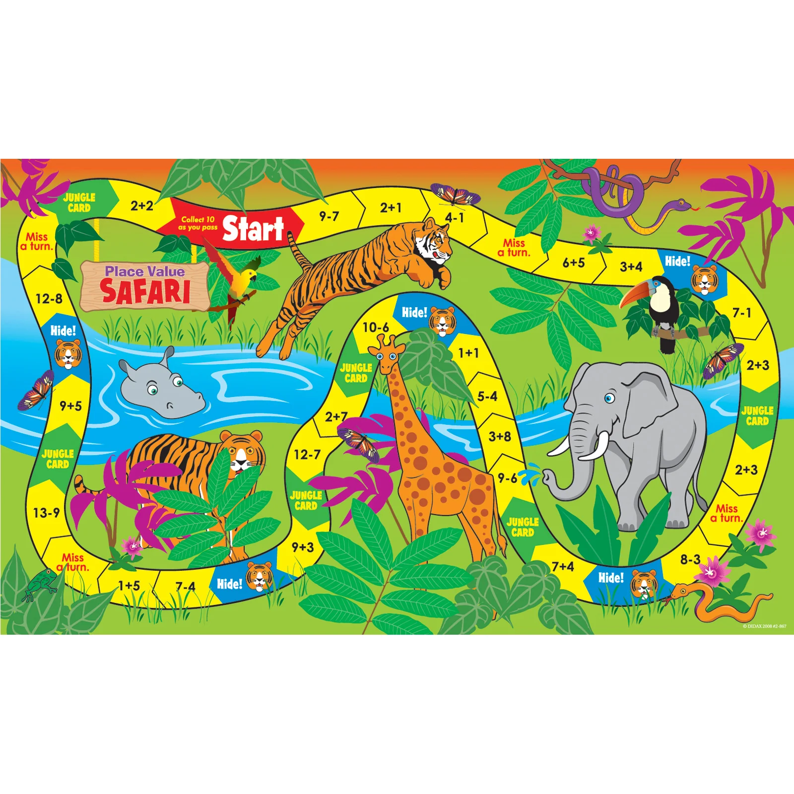 Didax Place Value Safari Game - Jungle Math Adventure - Image 2