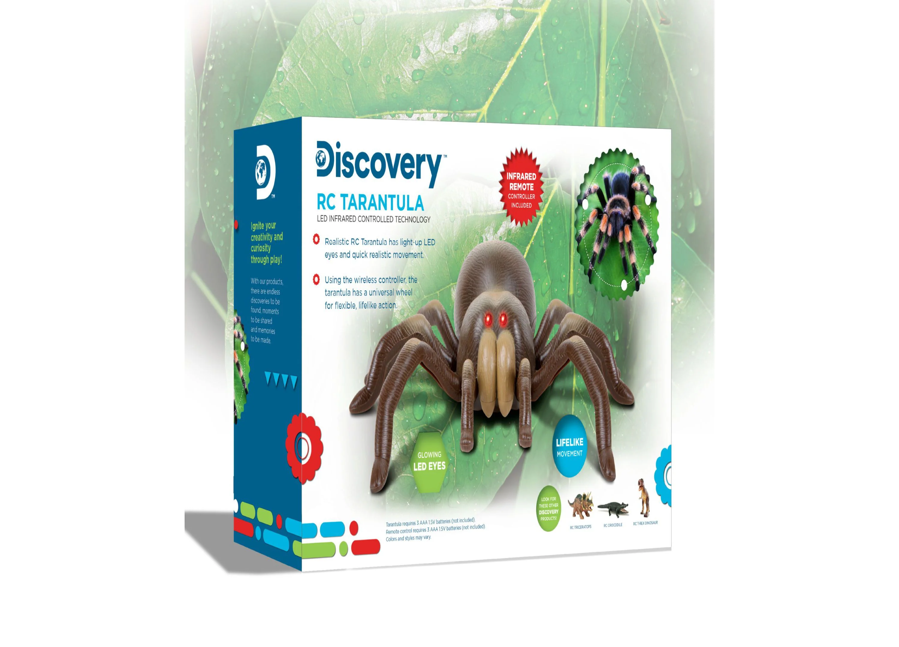 Discovery Kids Infrared Remote Control Tarantula with Glowing Eyes - Image 3