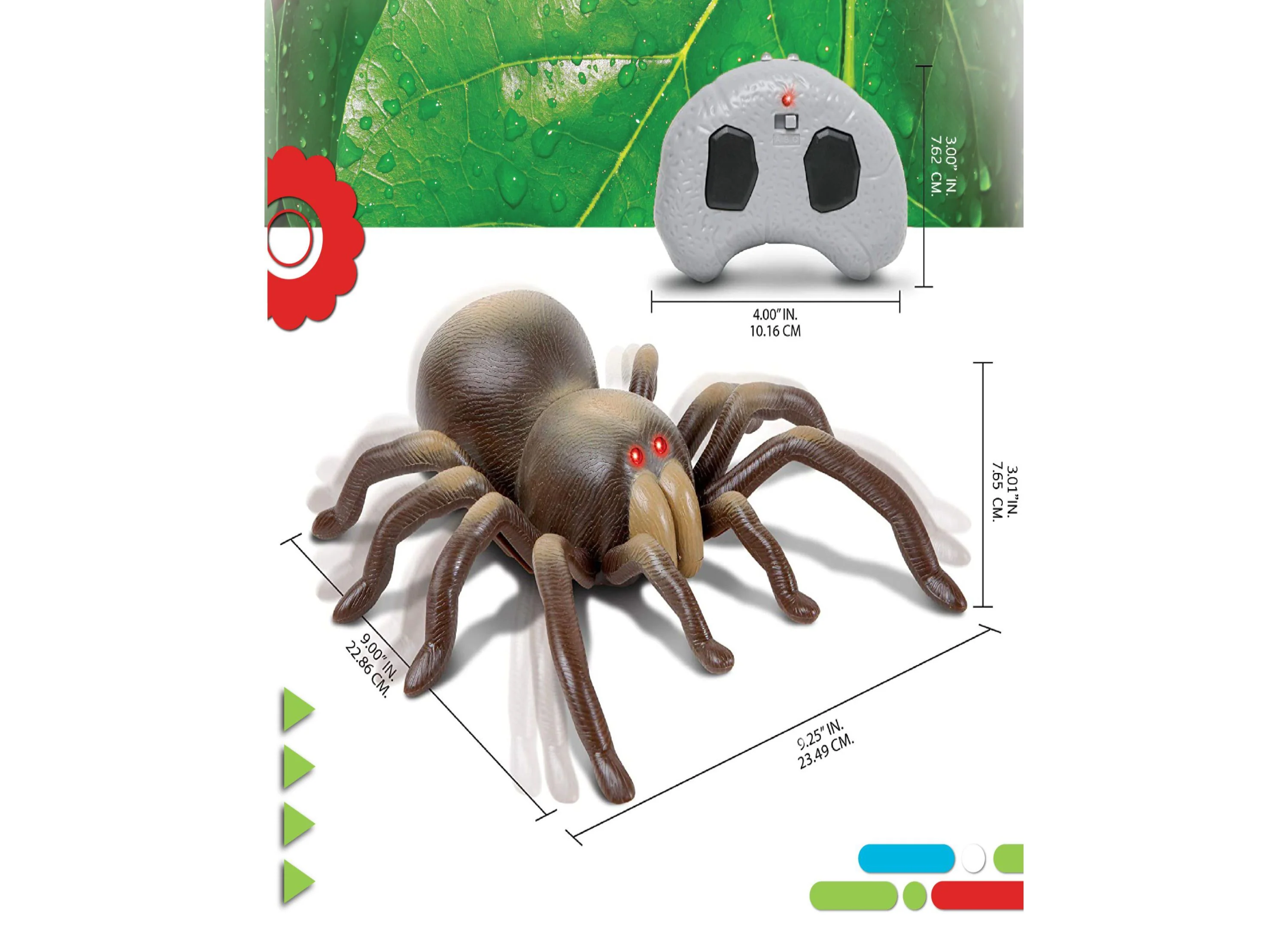 Discovery Kids Infrared Remote Control Tarantula with Glowing Eyes - Image 4