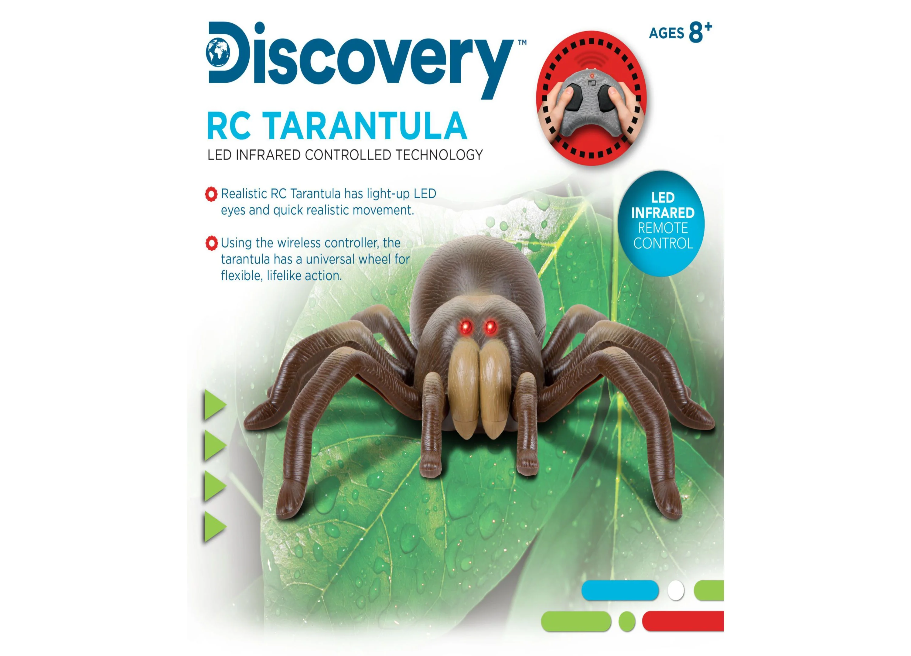 Discovery Kids Infrared Remote Control Tarantula with Glowing Eyes - Image 8