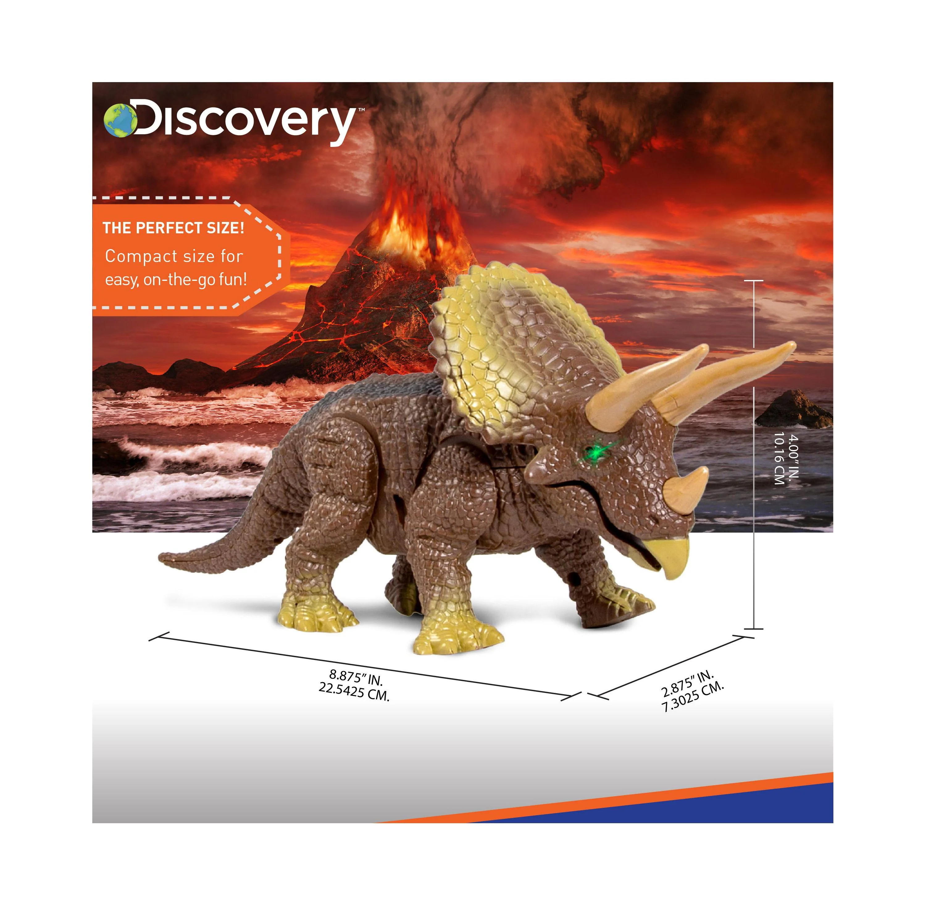 Discovery Kids Remote Control Triceratops Dinosaur, Interactive Toy - Image 12