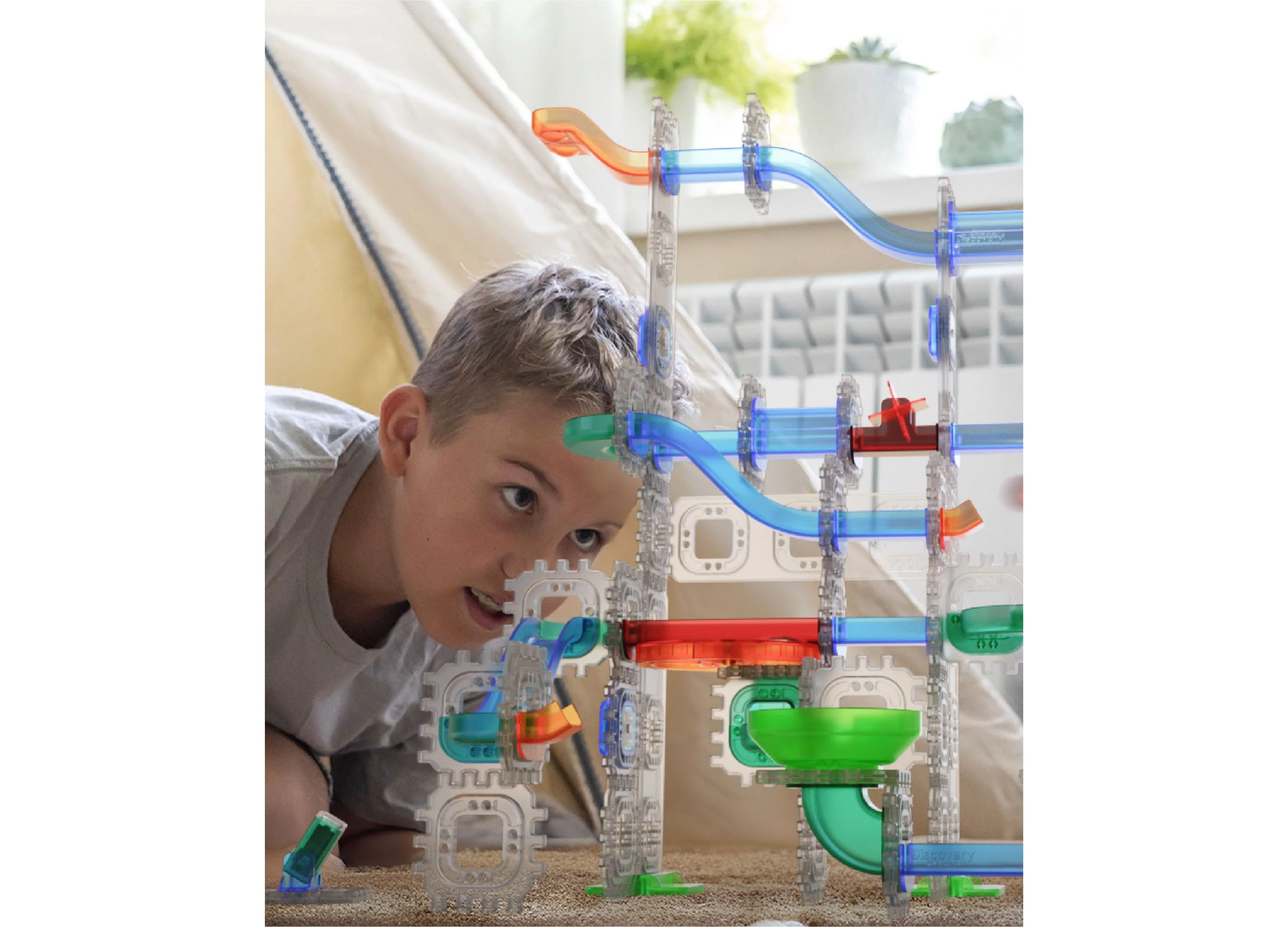 Discovery #MINDBLOWN Glow Roll Marble Run Light-Up Construction Set - Image 3