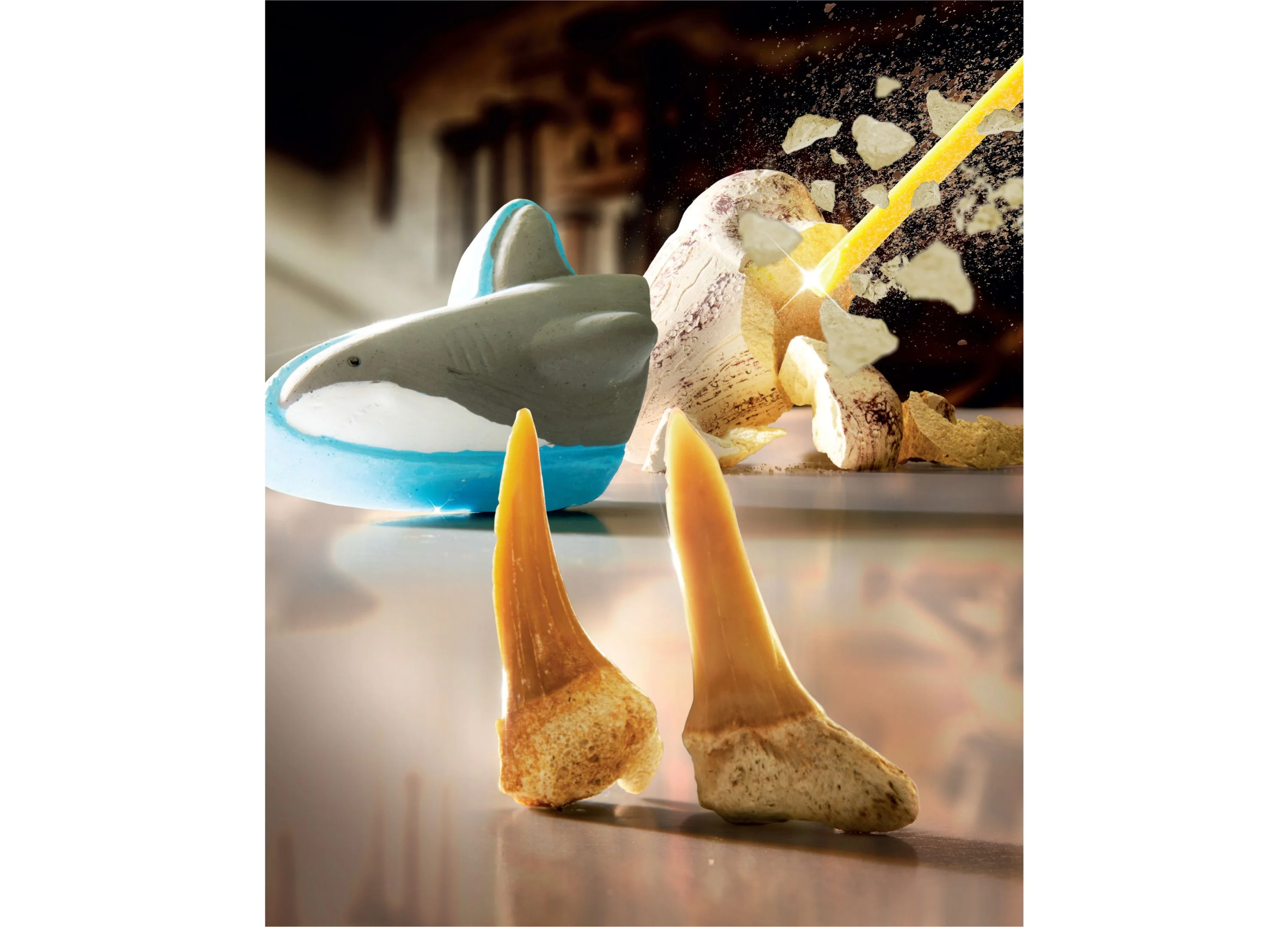 Discovery #MINDBLOWN Shark Teeth Excavation Kit (2-Pack) - Paleontology Adventure Set - Image 2