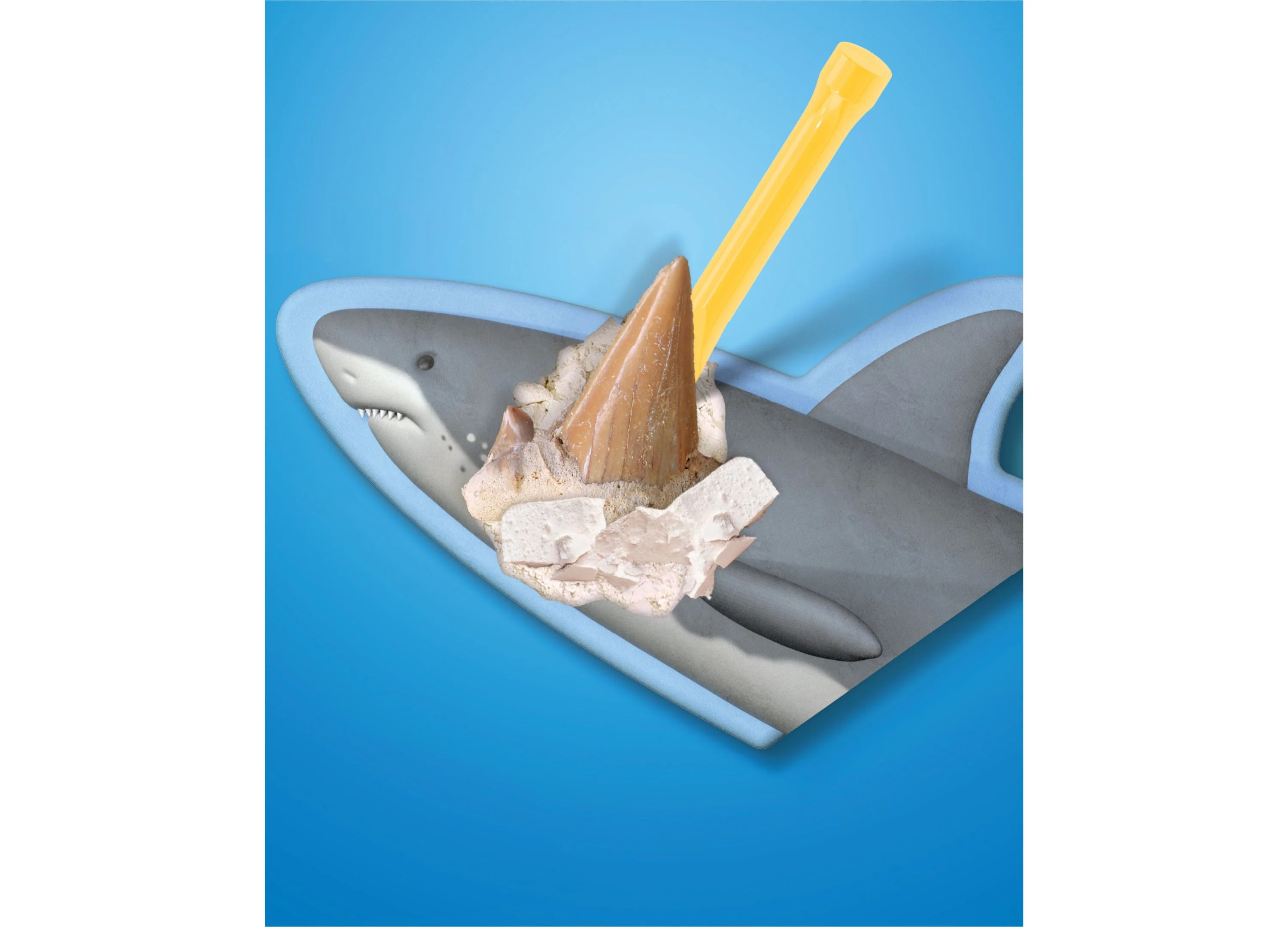 Discovery #MINDBLOWN Shark Teeth Excavation Kit (2-Pack) - Paleontology Adventure Set - Image 5