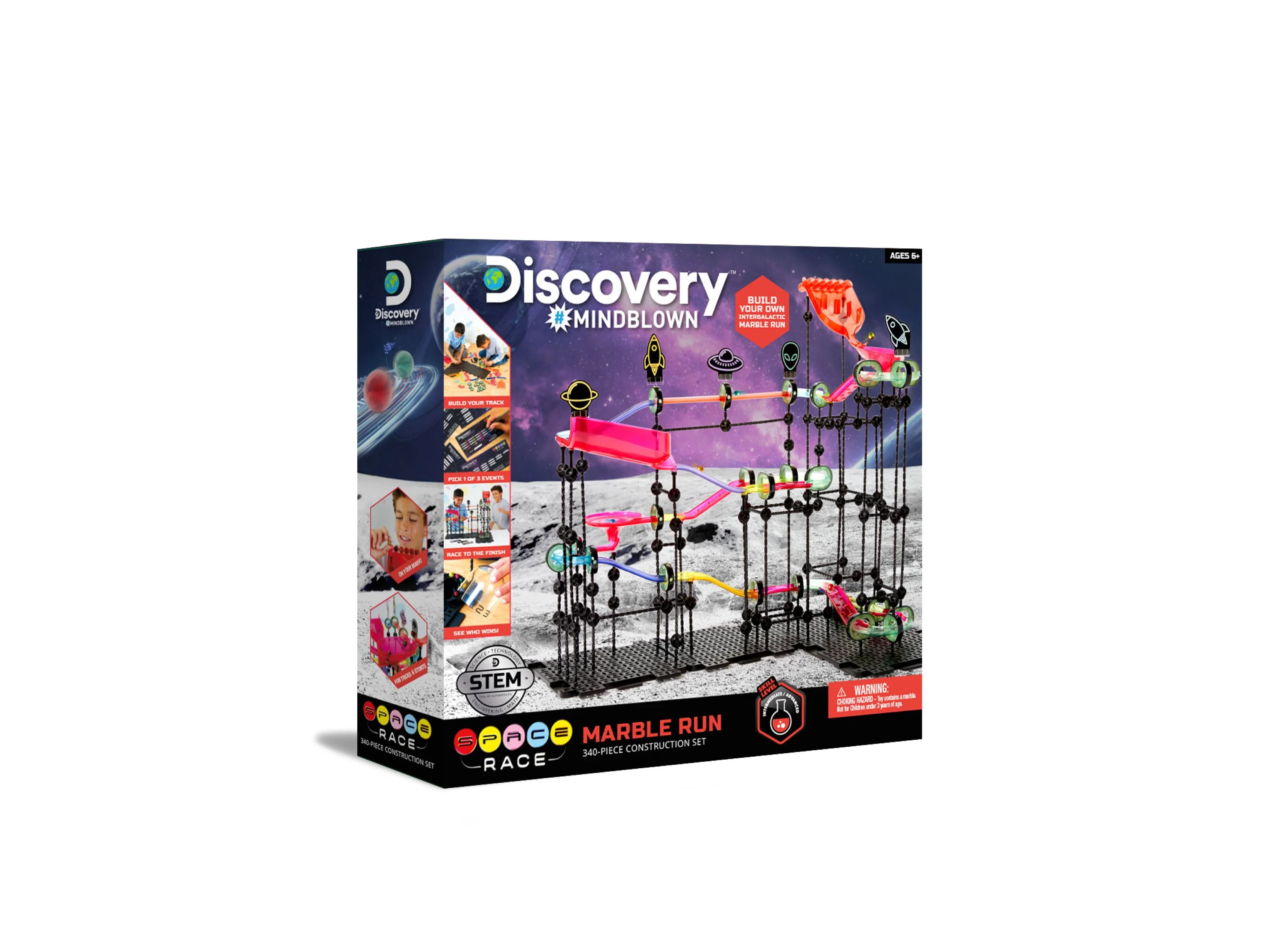 Discovery #MINDBLOWN 340-Piece Space Marble Run Interstellar Construction Set - Image 2