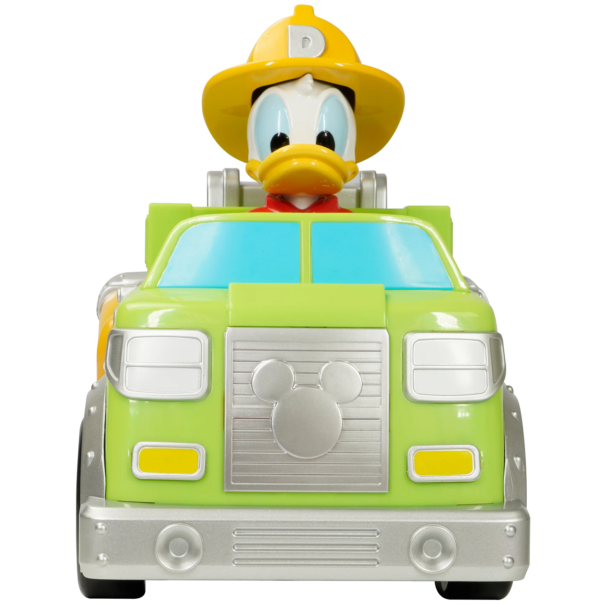 Disney Junior: 9" R/C Donald Duck Firetruck - Light-Up Toy Vehicle - Green - Image 4