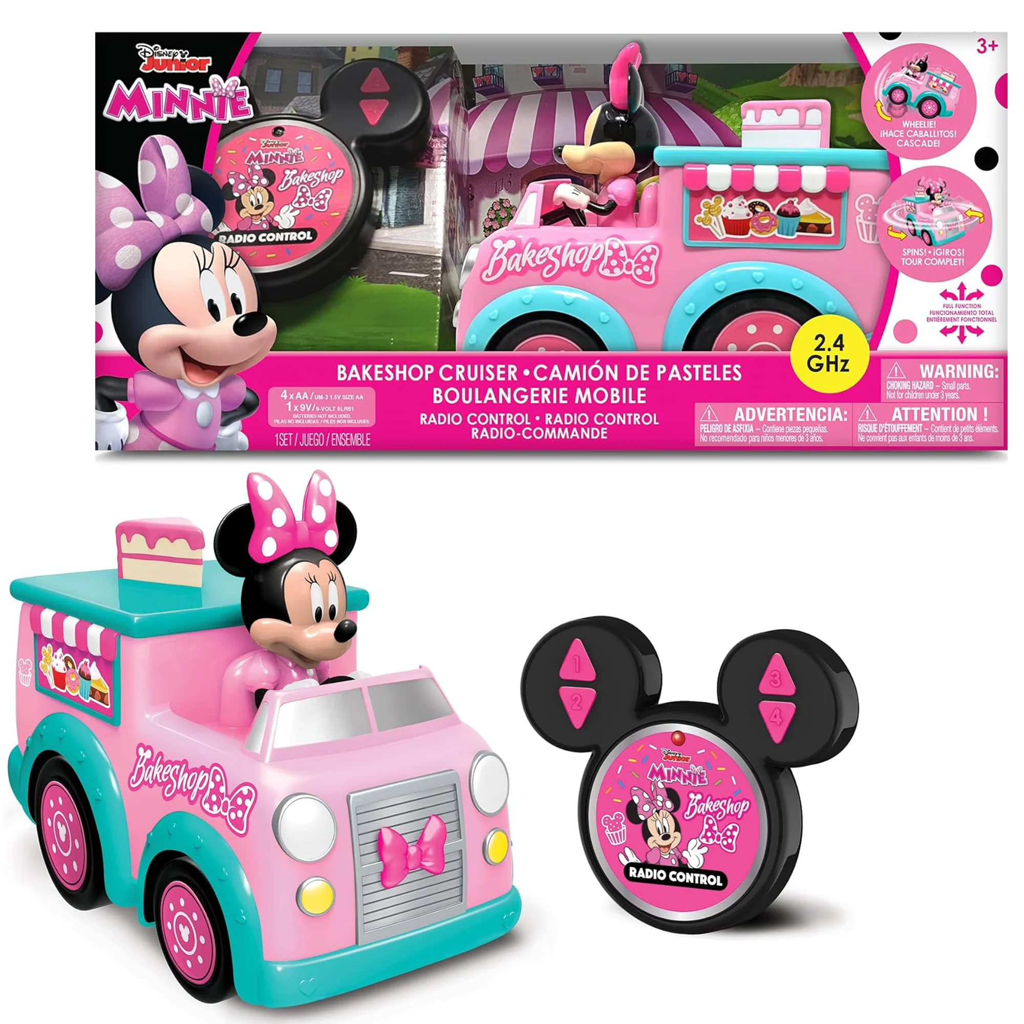 Disney Junior Remote-Control Minnie's Bakeshop Truck - 2.4GHz - Pink - Image 5