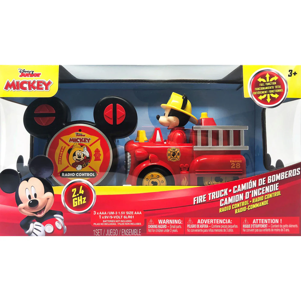 Disney Junior Mickey Mouse 5.5" Remote Control Firefighter Truck - Image 2