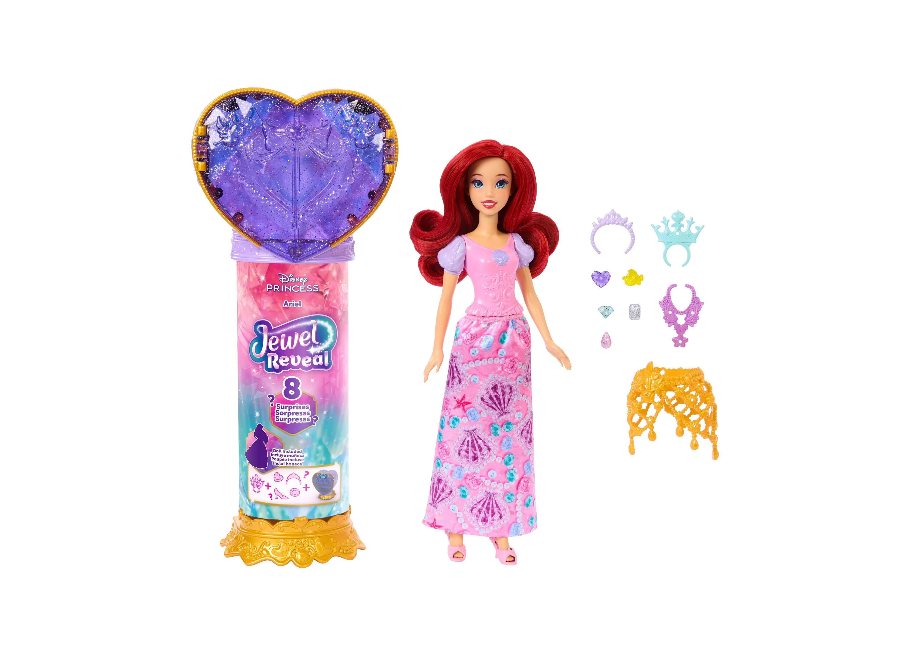 Disney Princess - Jewel Reveal Ariel Fashion Doll - Image 2