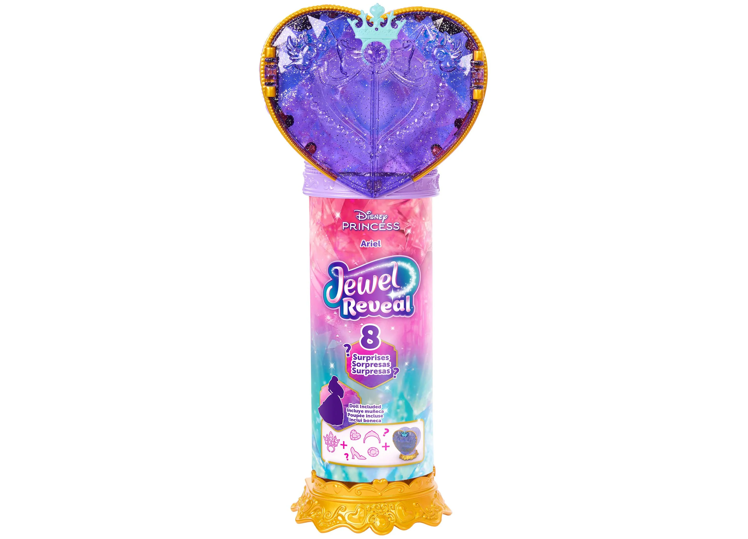 Disney Princess - Jewel Reveal Ariel Fashion Doll - Image 4