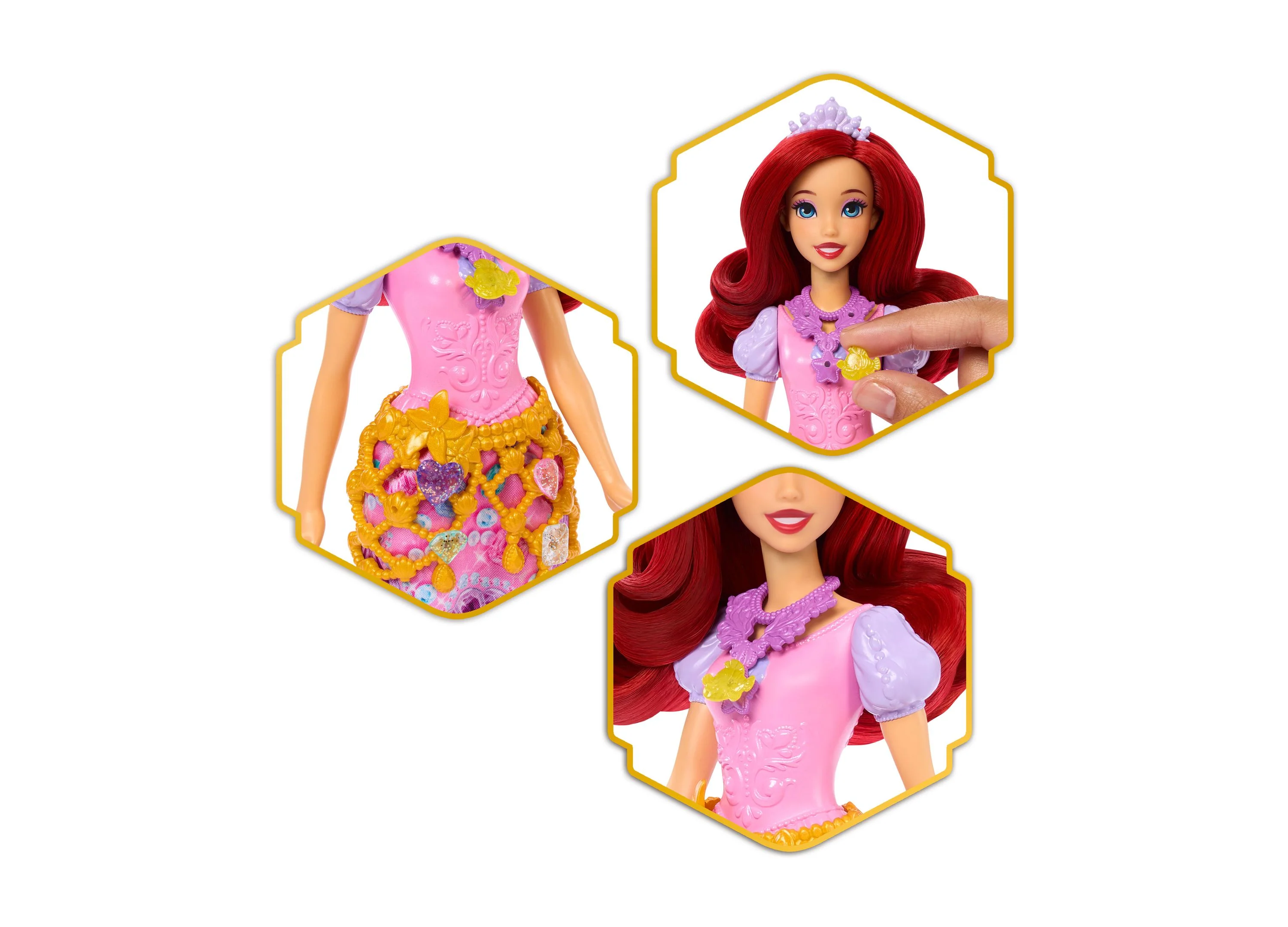 Disney Princess - Jewel Reveal Ariel Fashion Doll - Image 5