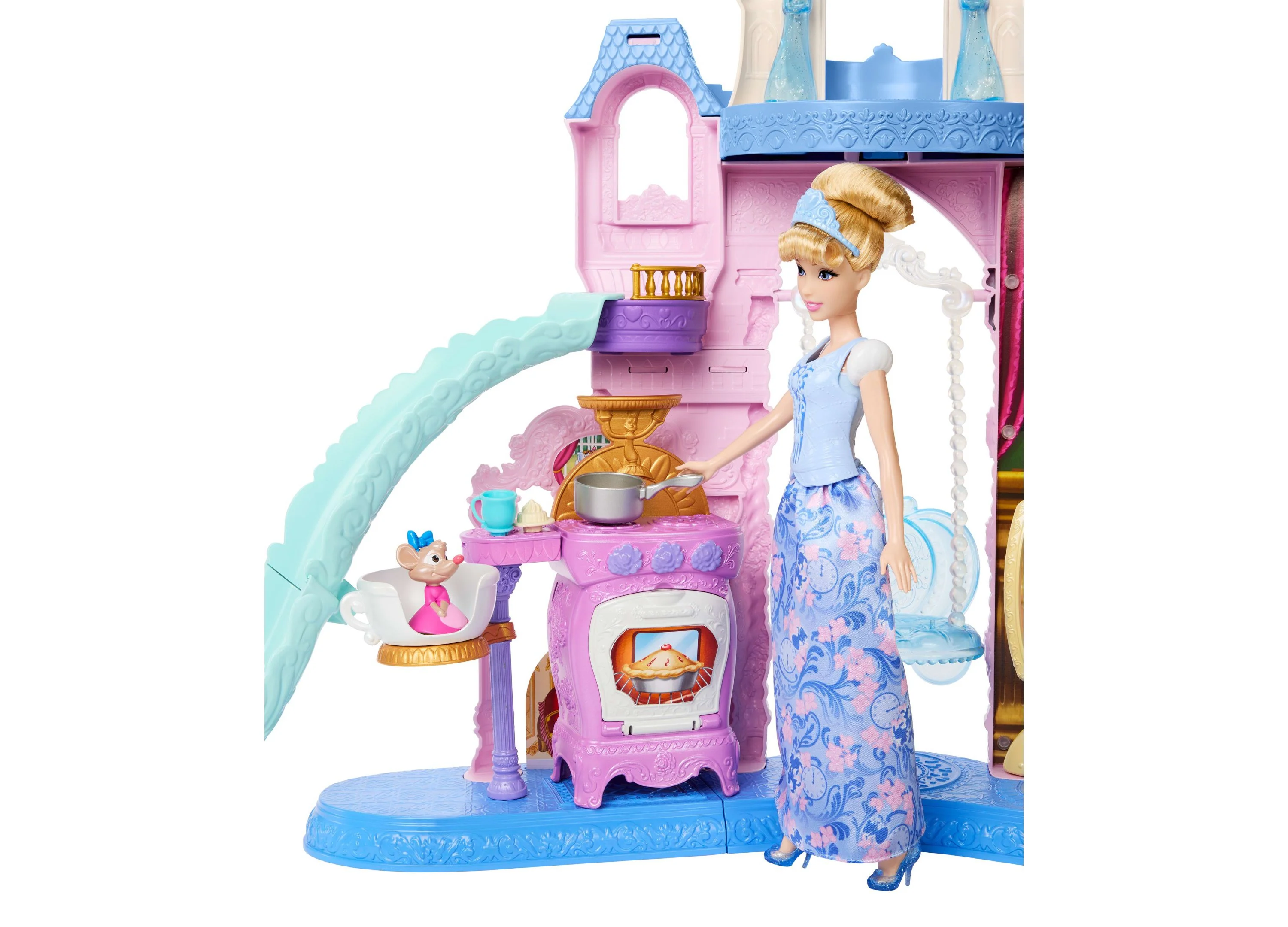 Disney Princess Pet Palace with Cinderella Fashion Doll and Animal Friends - Image 4