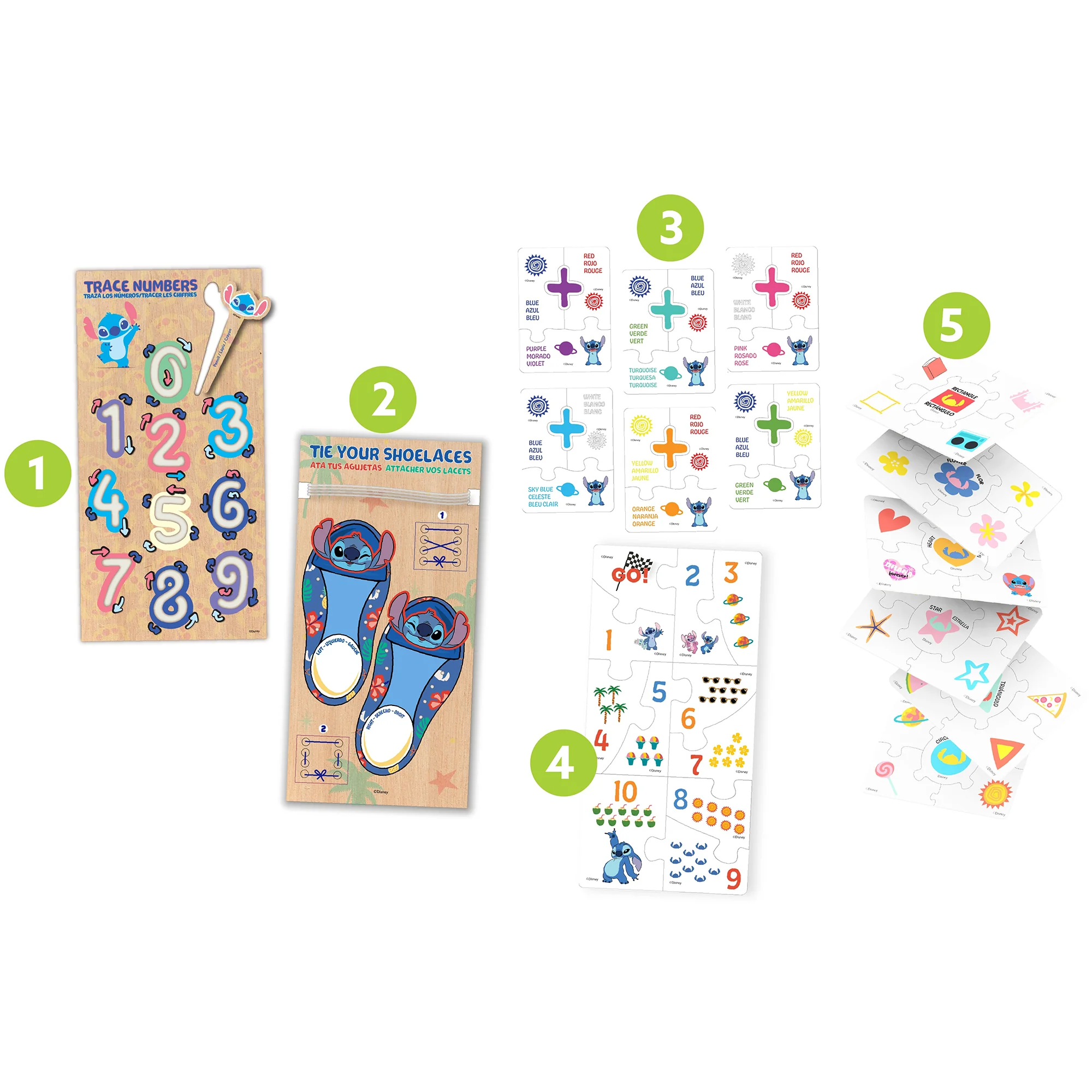 Disney Stitch Educational Games Set - Play Based Learning Kit - Toy for Kids 3+ - Image 3