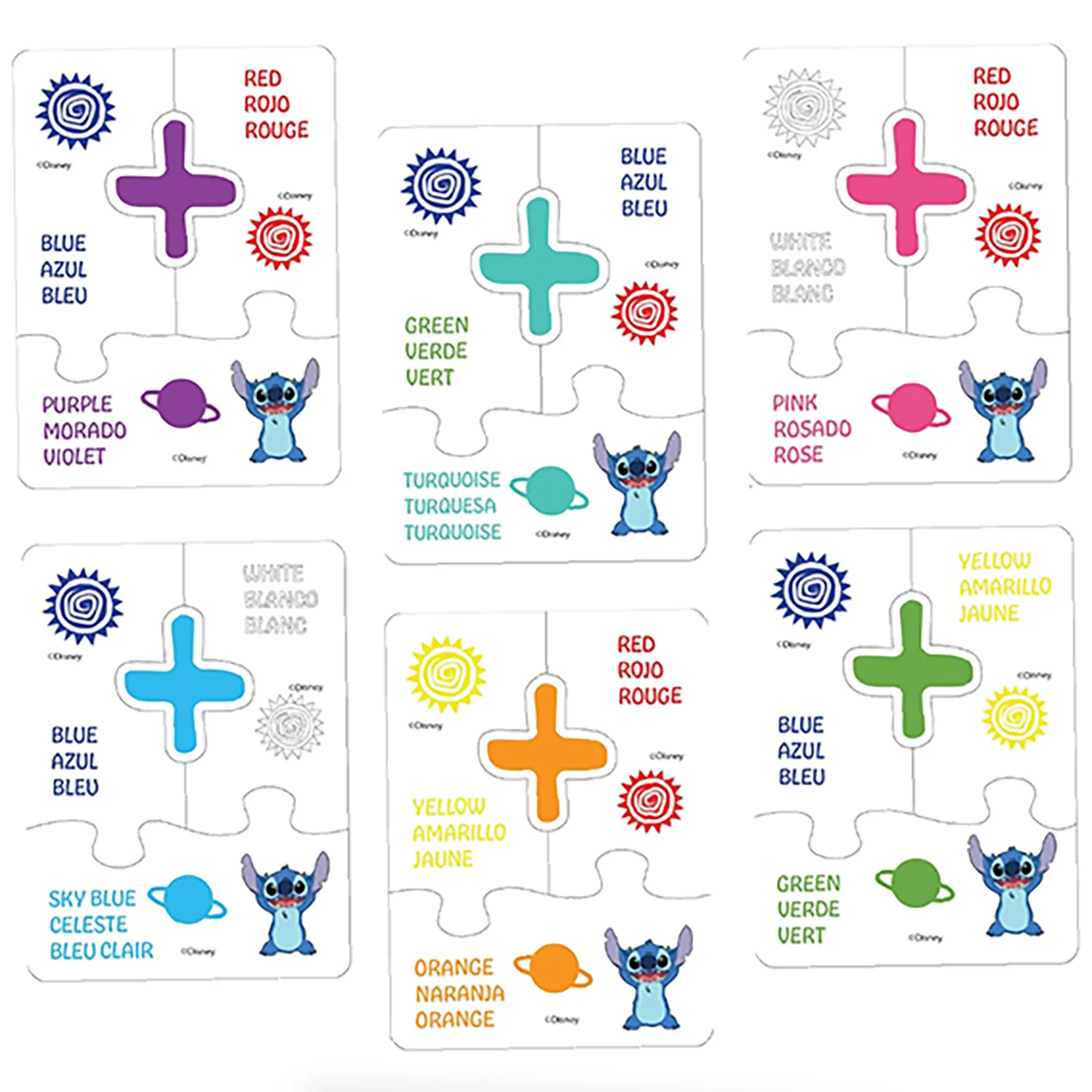 Disney Stitch Educational Games Set - Play Based Learning Kit - Toy for Kids 3+ - Image 4