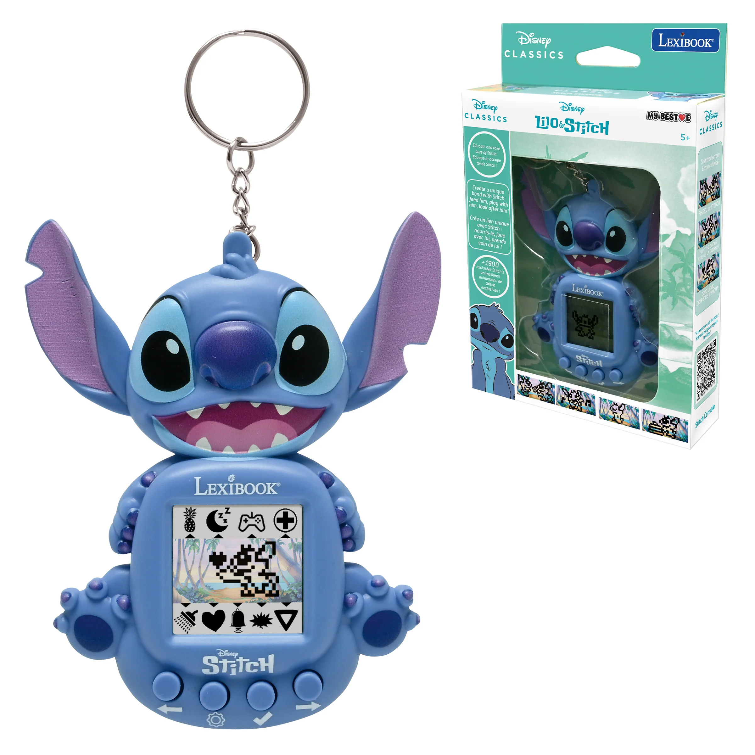 Disney Stitch My Best-E® console with LCD screen including 3 games from Disney Stitch universe - Image 10