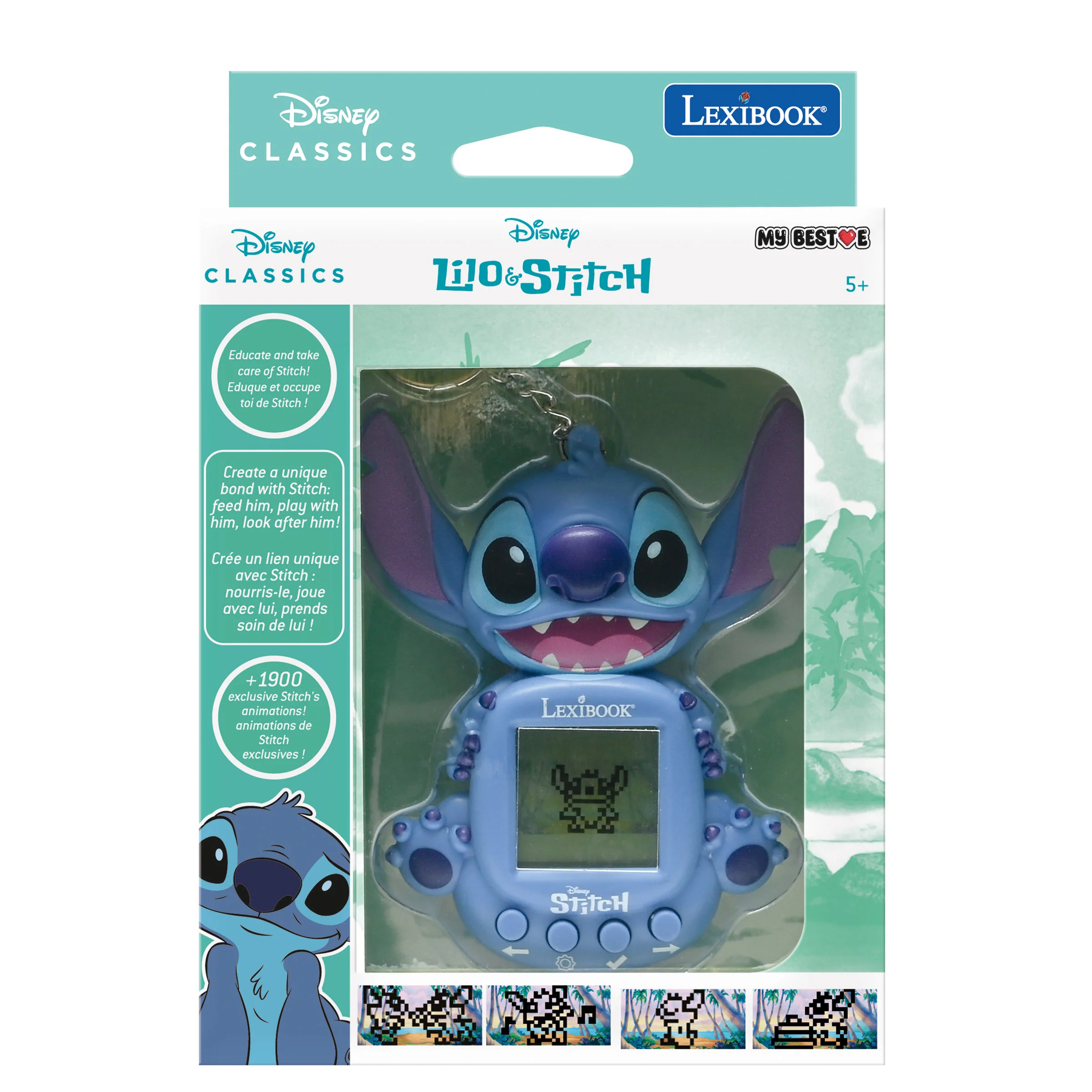 Disney Stitch My Best-E® console with LCD screen including 3 games from Disney Stitch universe - Image 4