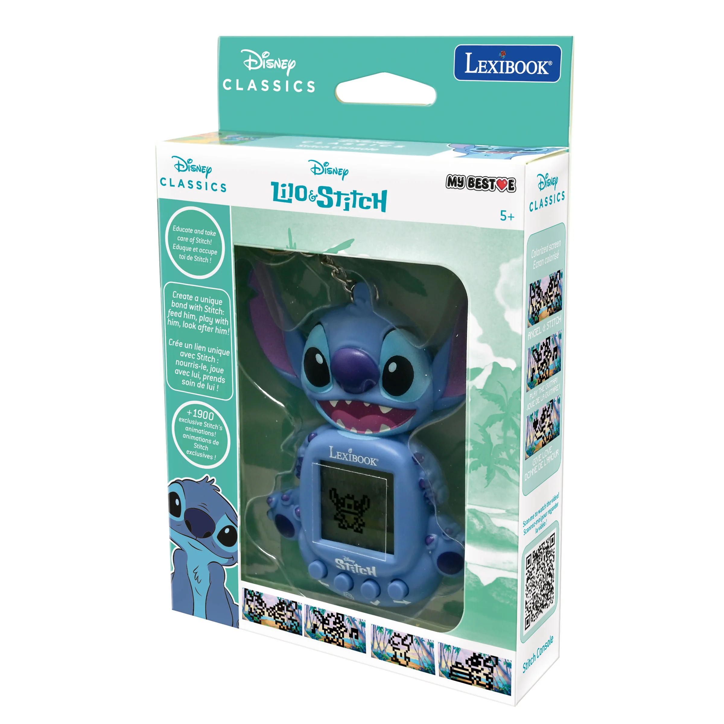Disney Stitch My Best-E® console with LCD screen including 3 games from Disney Stitch universe - Image 7