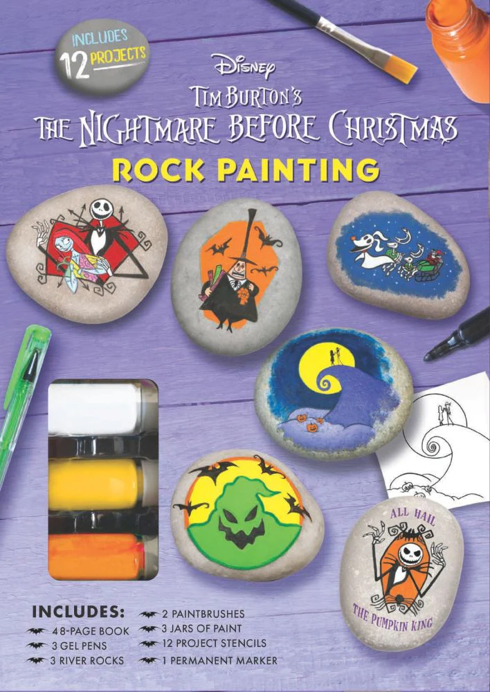 Disney Tim Burton's The Nightmare Before Christmas Rock Painting Kit