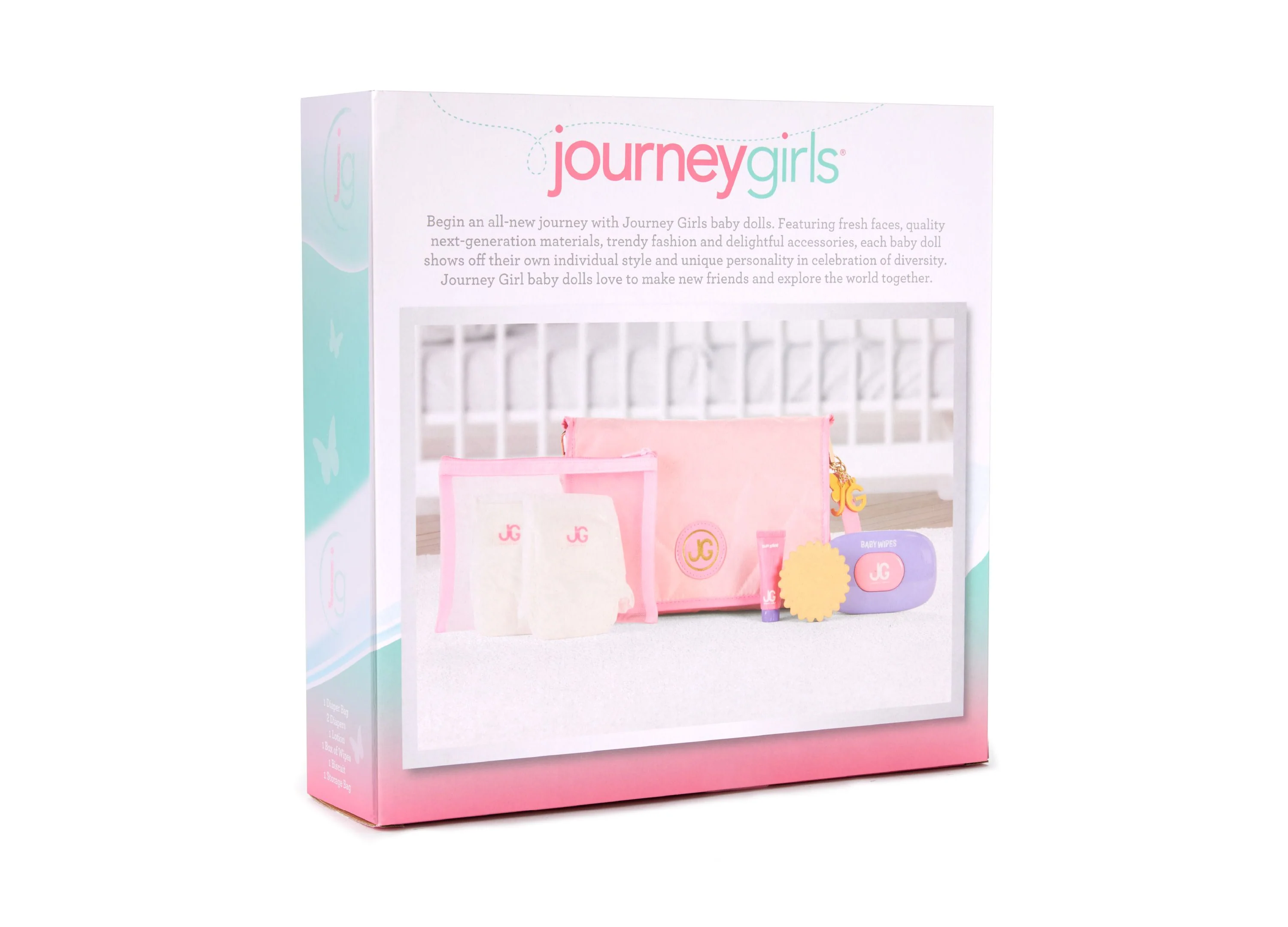 Journey Girls Quilted Designer-Inspired Doll Diaper Bag Playset - Image 4