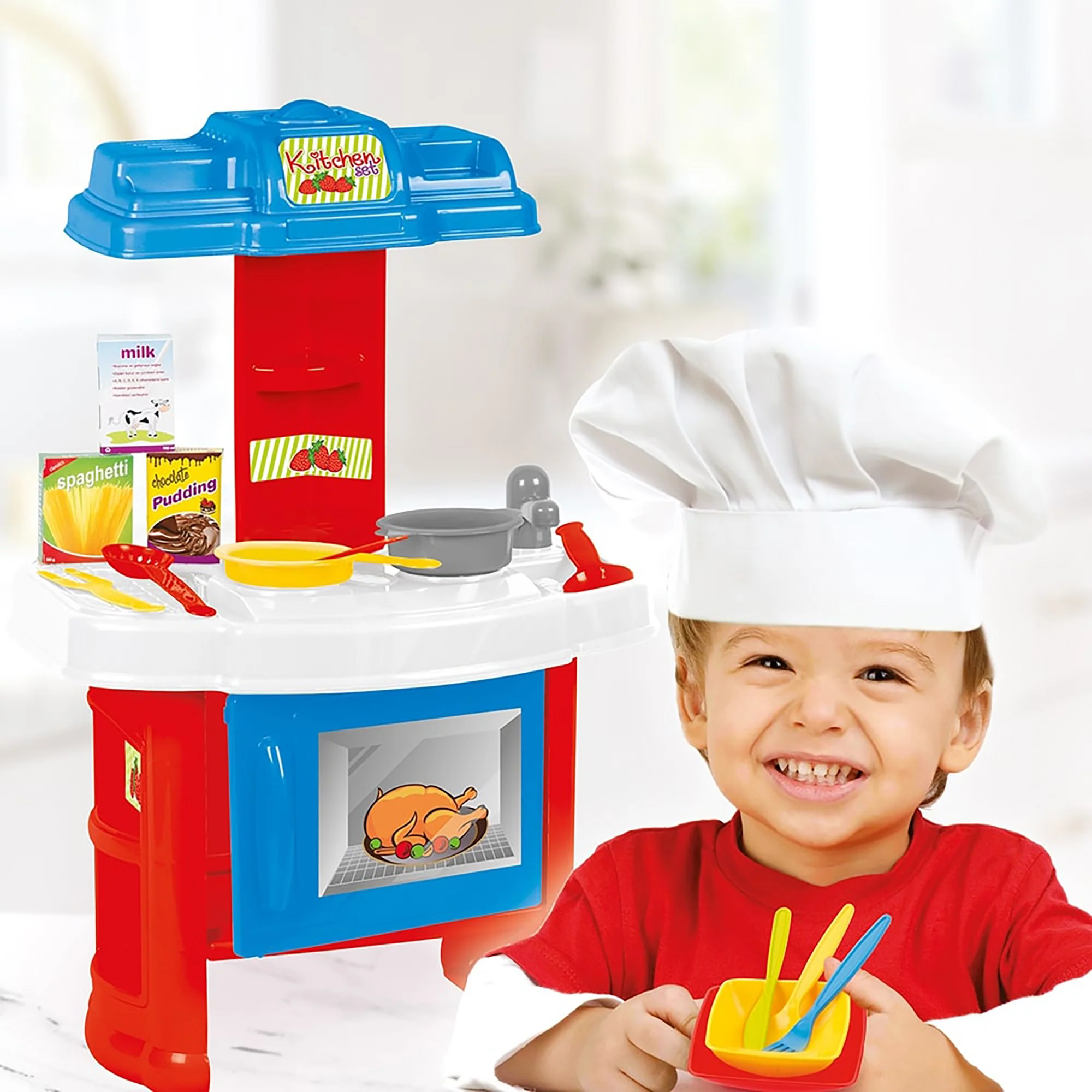 Dolu Chef's Kitchen Playset - Colorful 20pc Set for Toddlers - Image 4