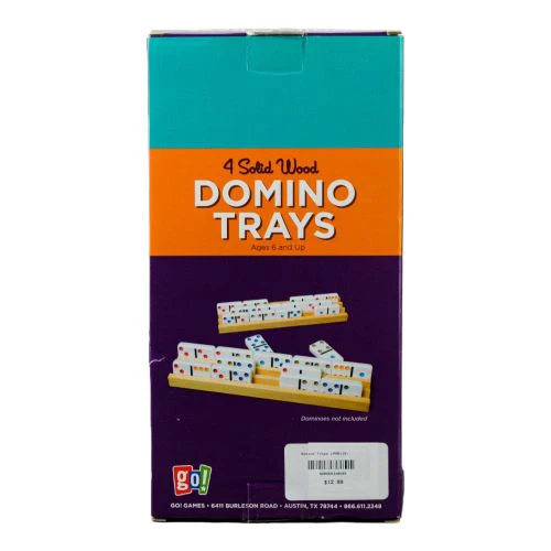 Go! Games Premium Wooden Domino Trays - Elevate Your Game Night - Image 2