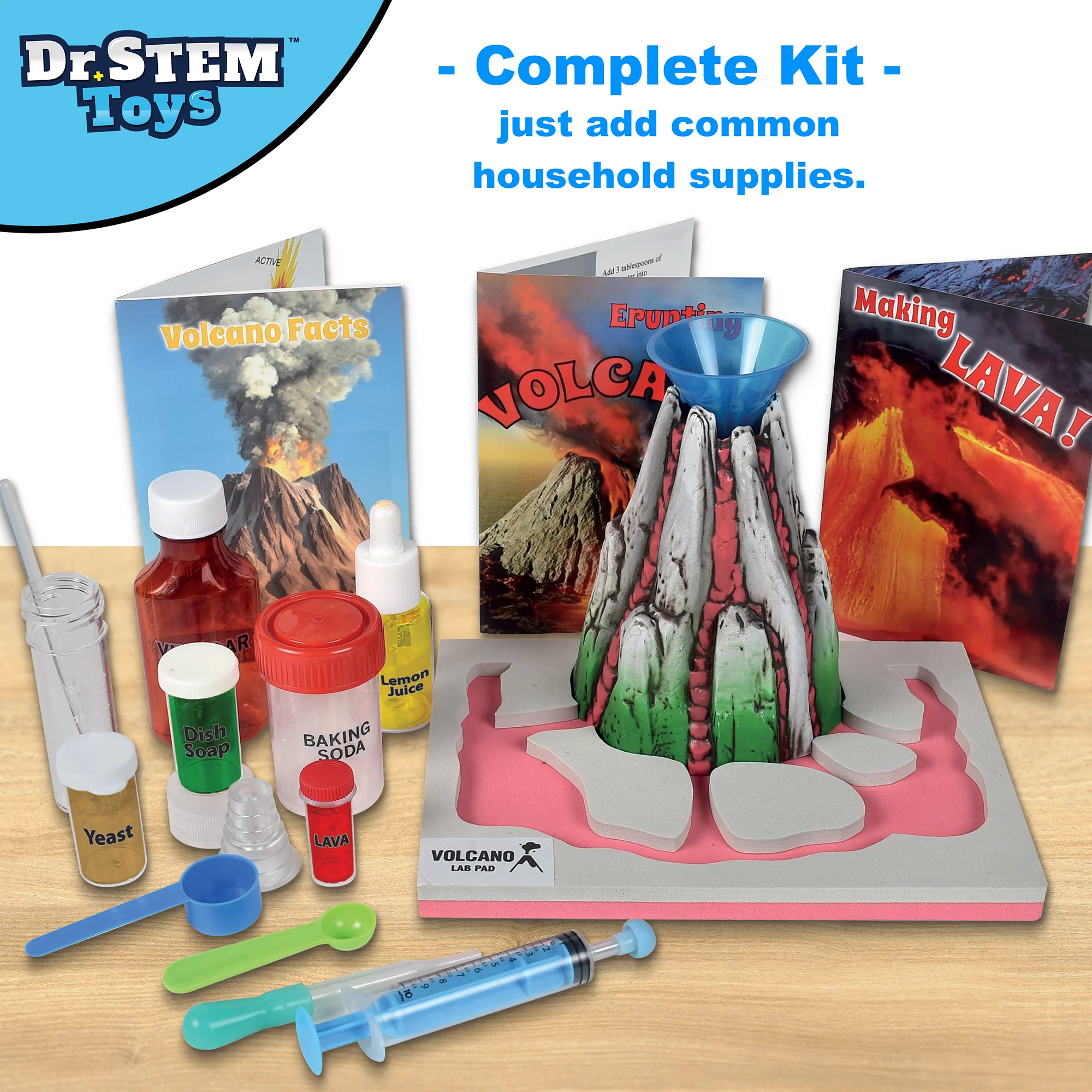 Dr. STEM Volcano Lab Kit - Erupting Experiments Set for Kids 5+ - Image 3